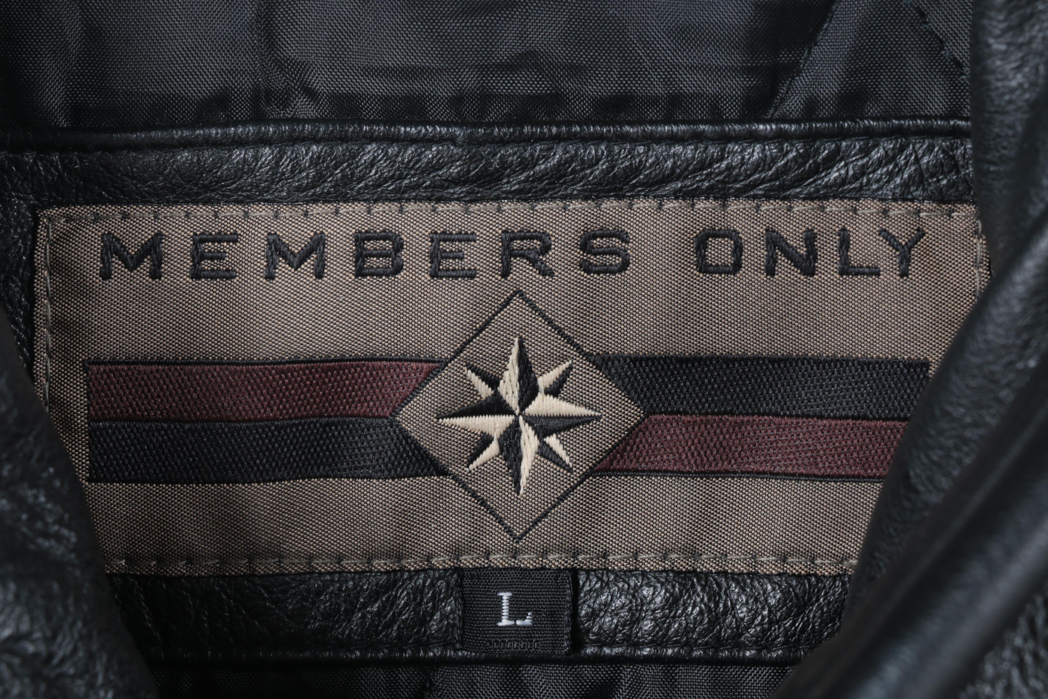 Members Only Men's Leather Jacket