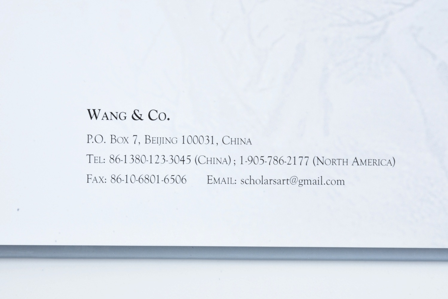 Wang & Co. "One Man's Choice" Catalogs Volumes II-VI