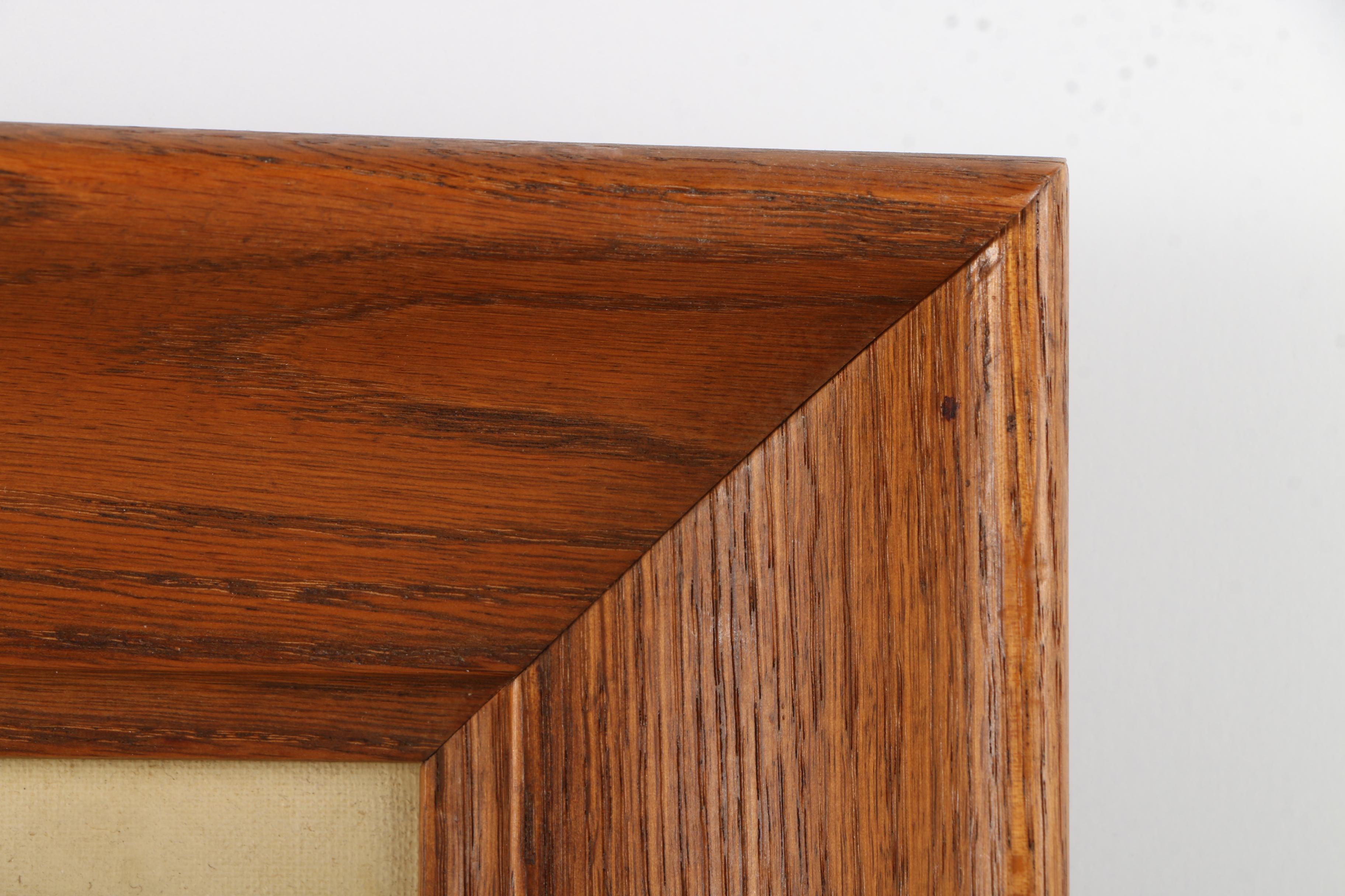 D.E. Acrylic Painting on Canvas Board of Still Life With Roses