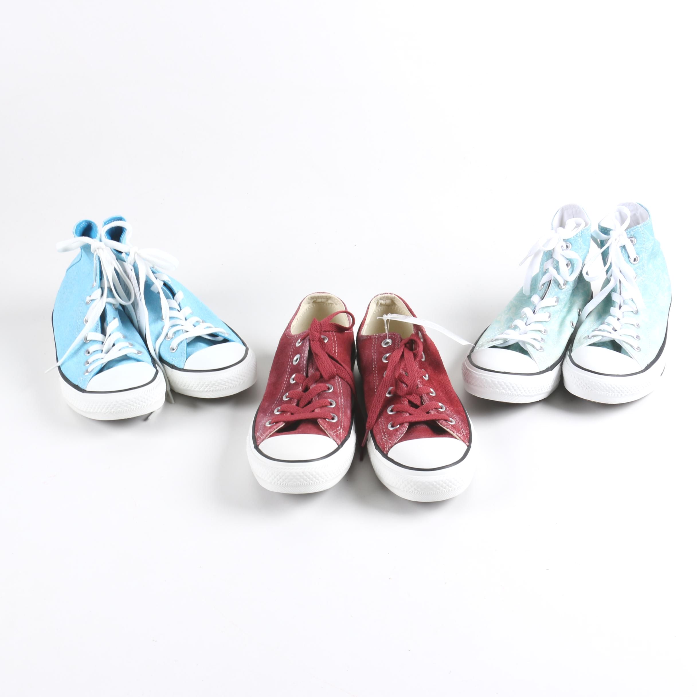 Converse All Stars in Suede and Canvas