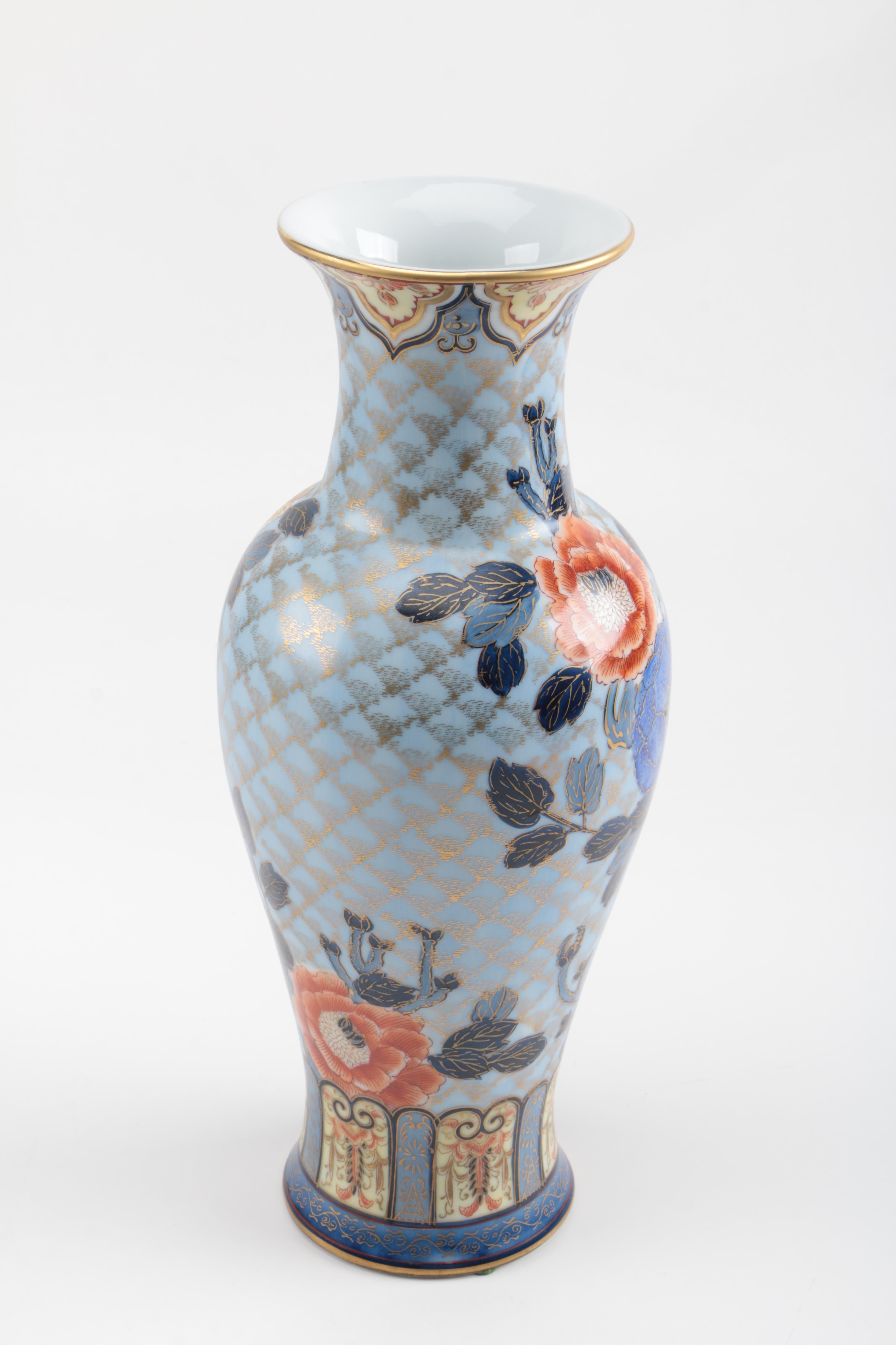 Pair of Hand Painted Japanese Vases