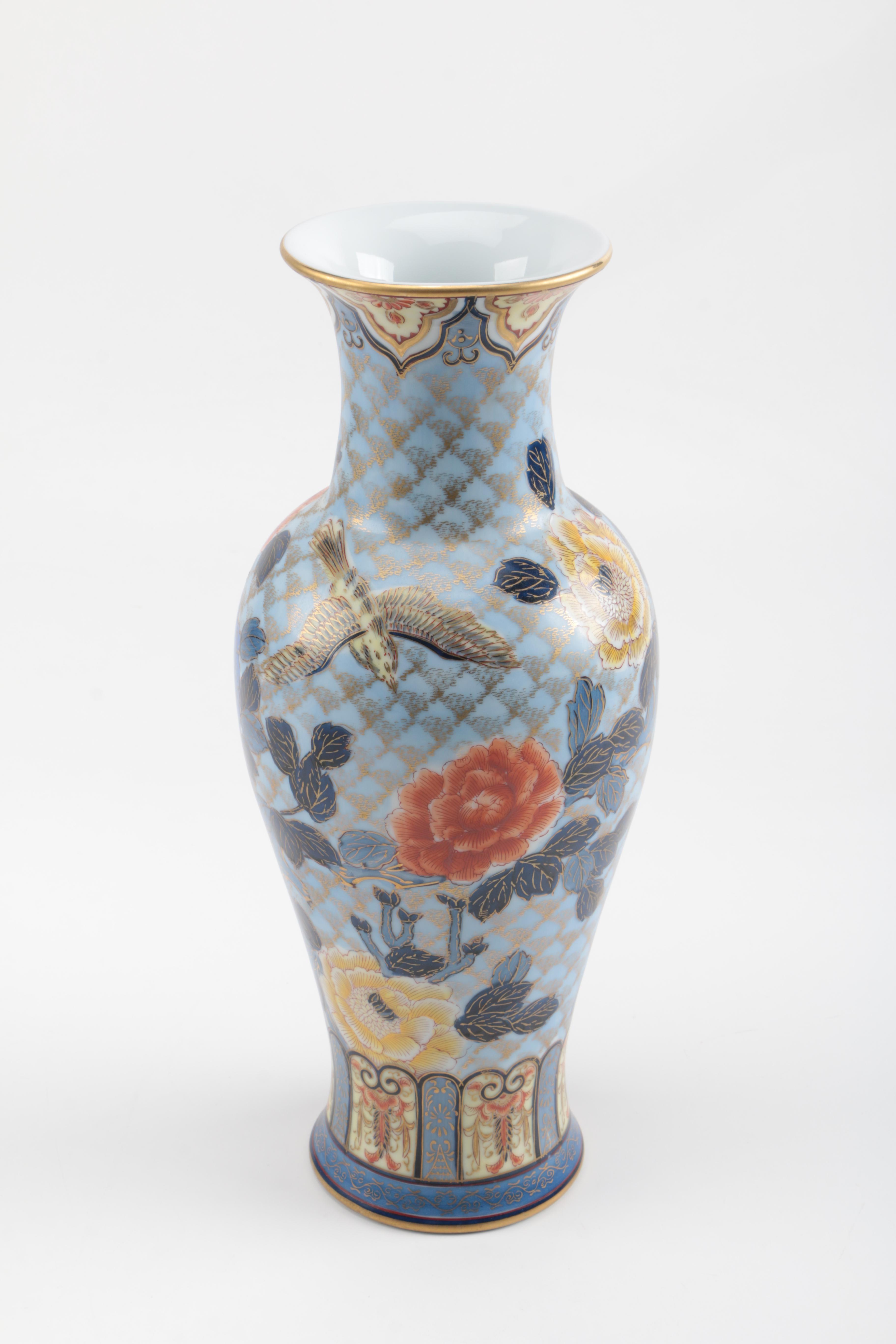 Pair of Hand Painted Japanese Vases