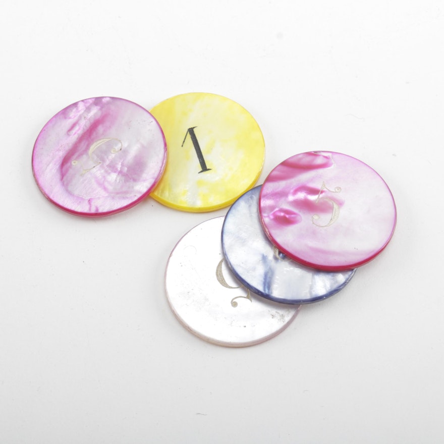 Dyed Shell Poker Chips