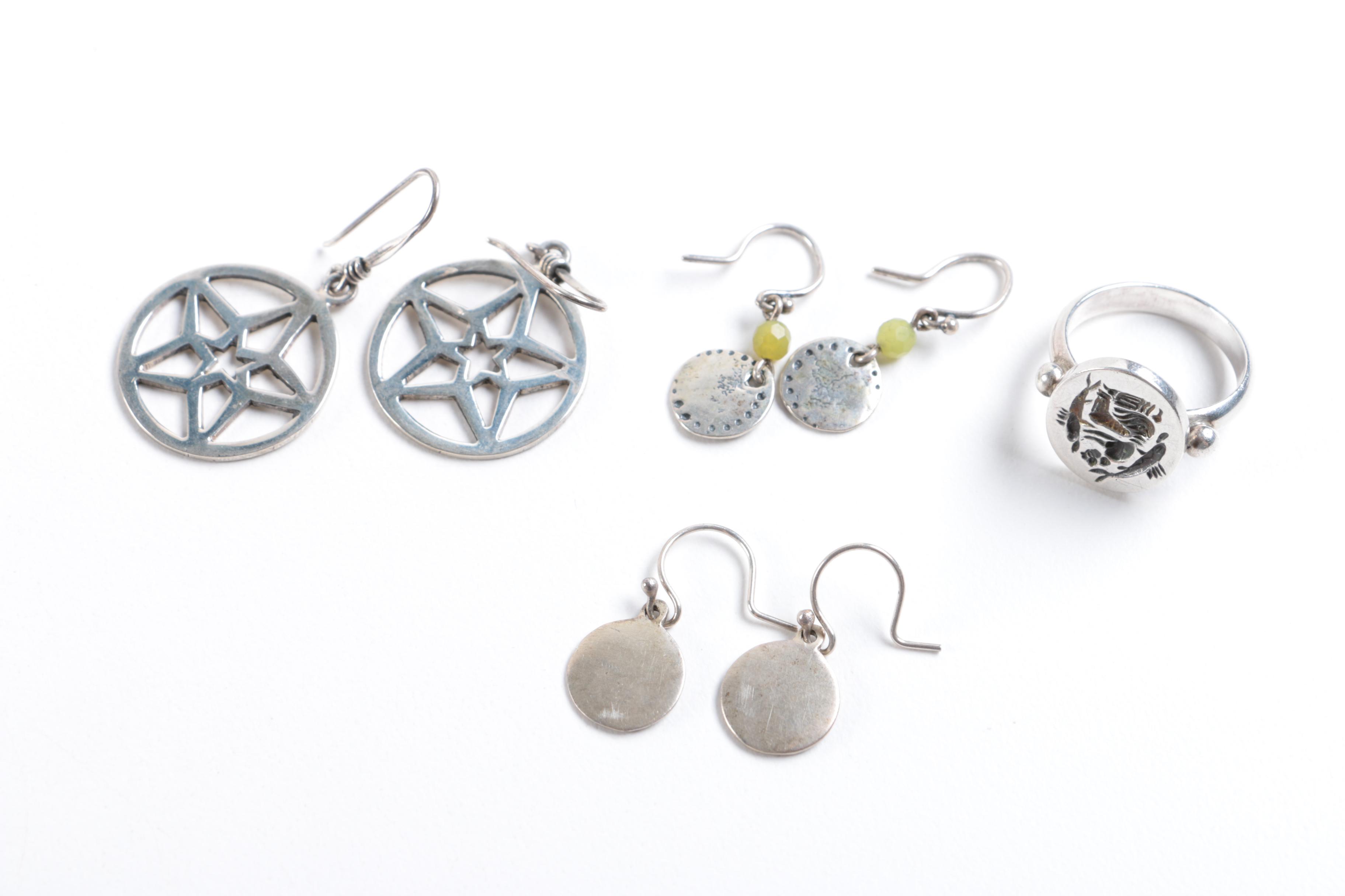 Sterling Silver Jewelry Including Philip Simmons Jewelry