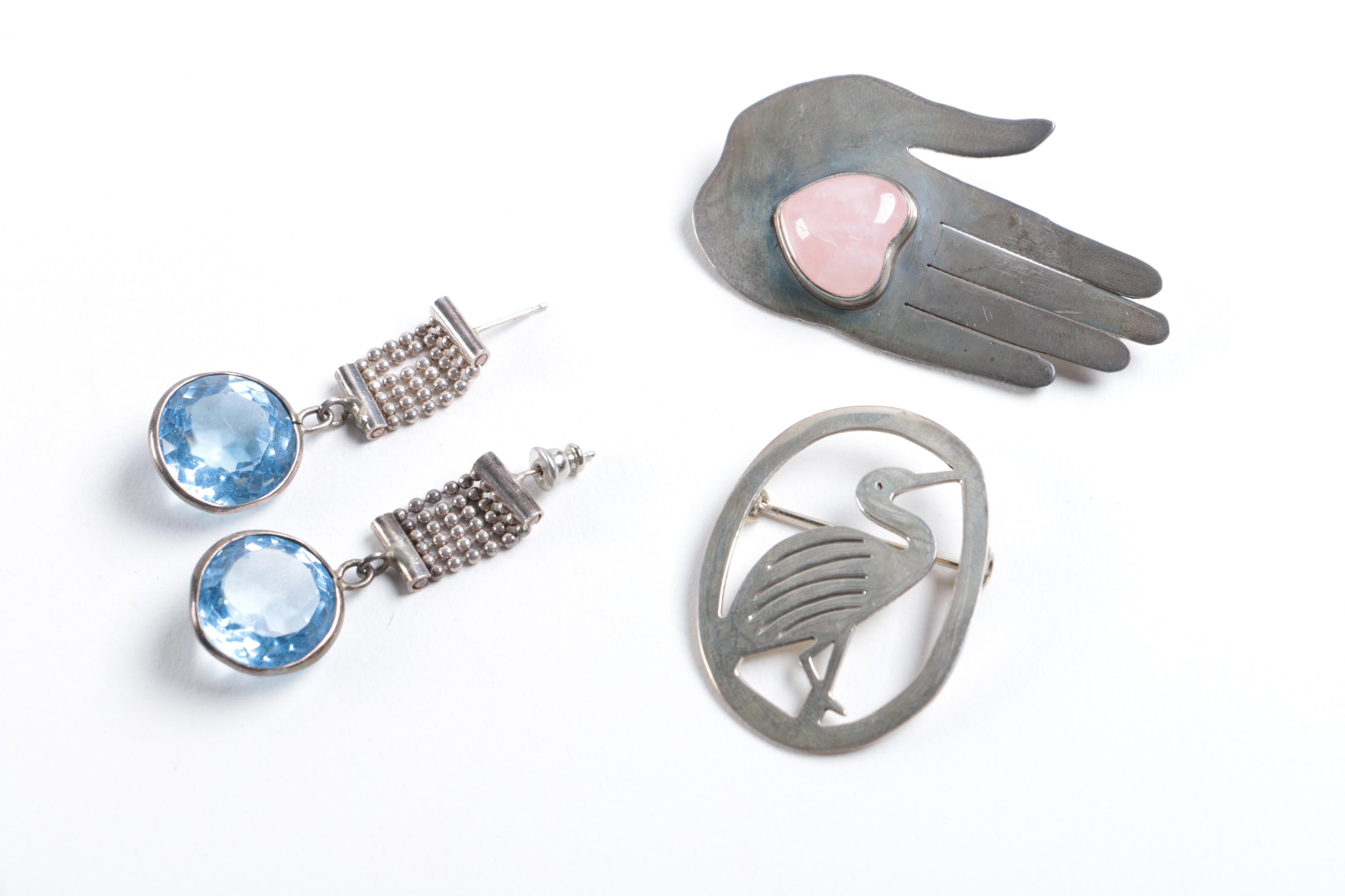 Sterling Silver Jewelry Including Philip Simmons Jewelry