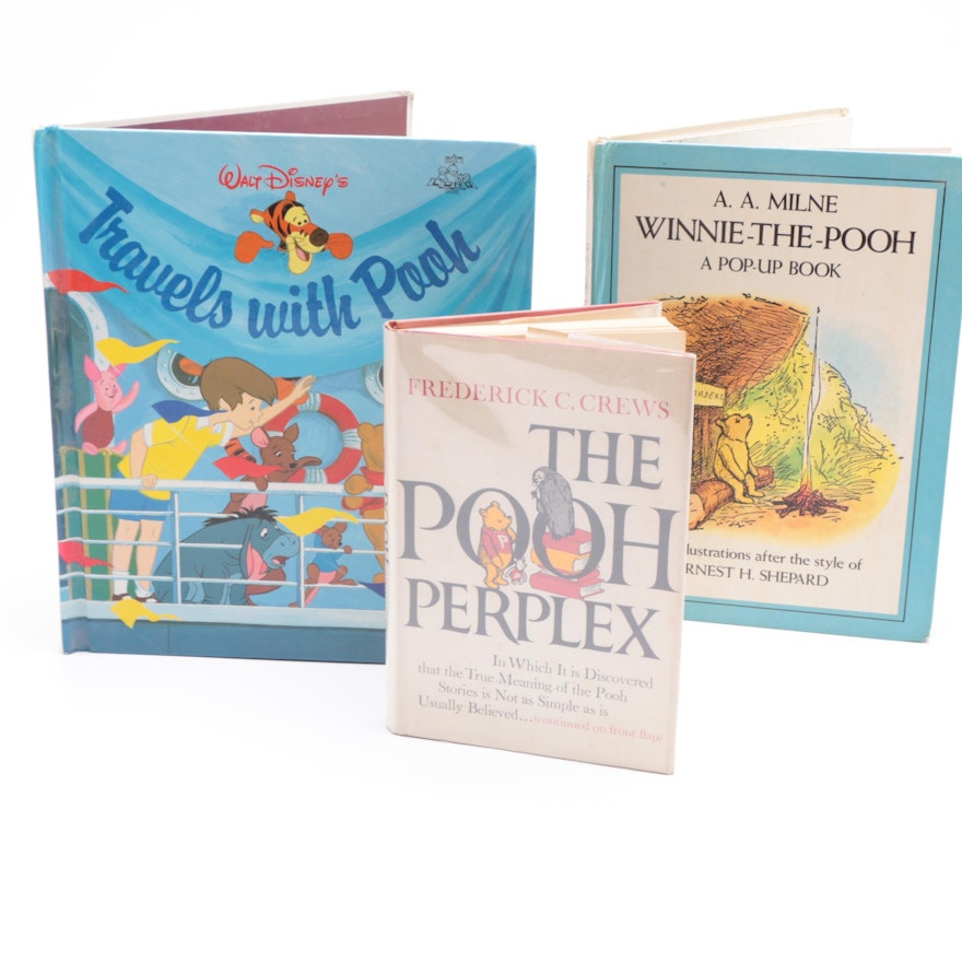 Winnie-the-Pooh Books Including "The Pooh Perplex" by Frederick C. Crews