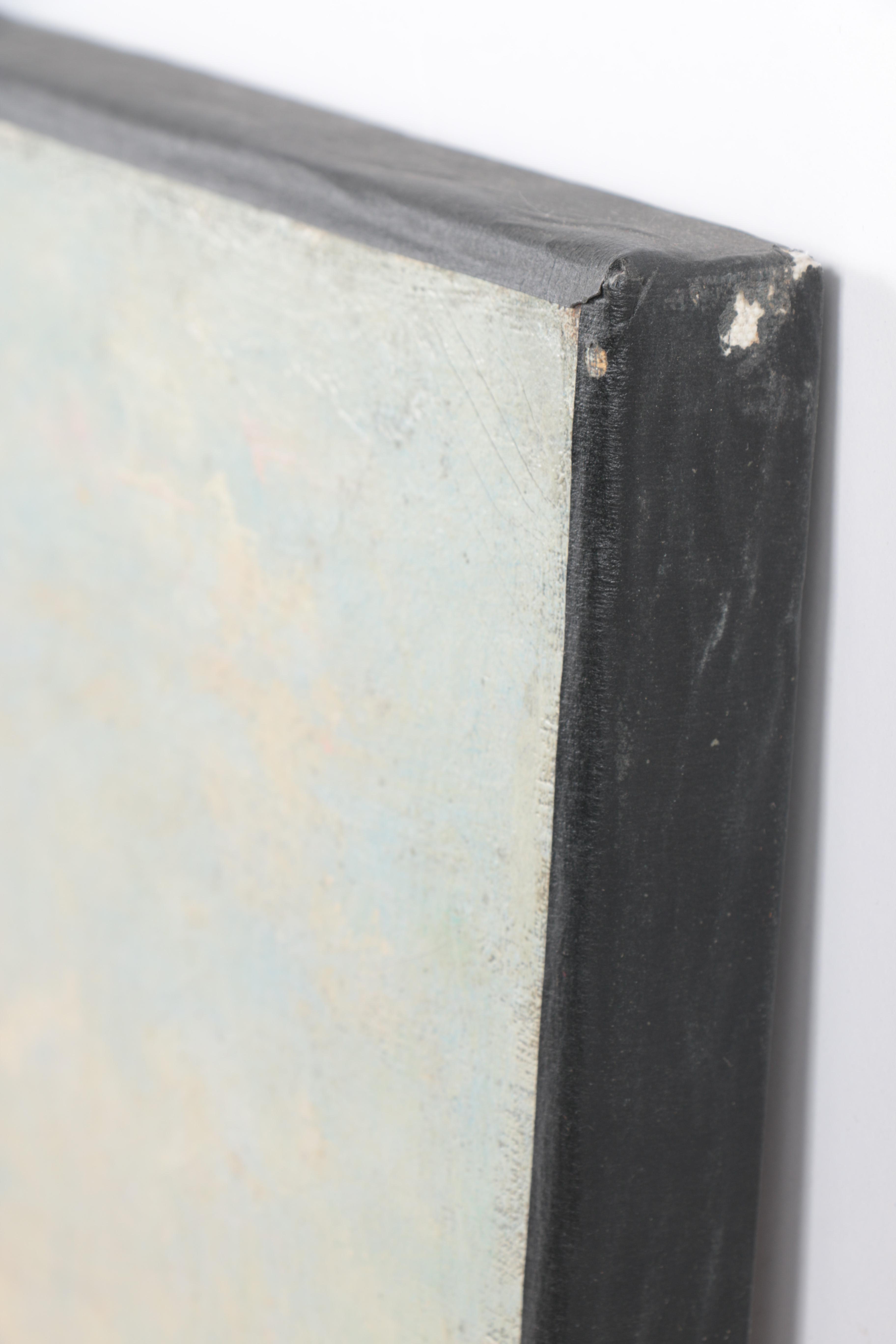 John Franklin Stacey Oil Painting on Board of Farm Landscape