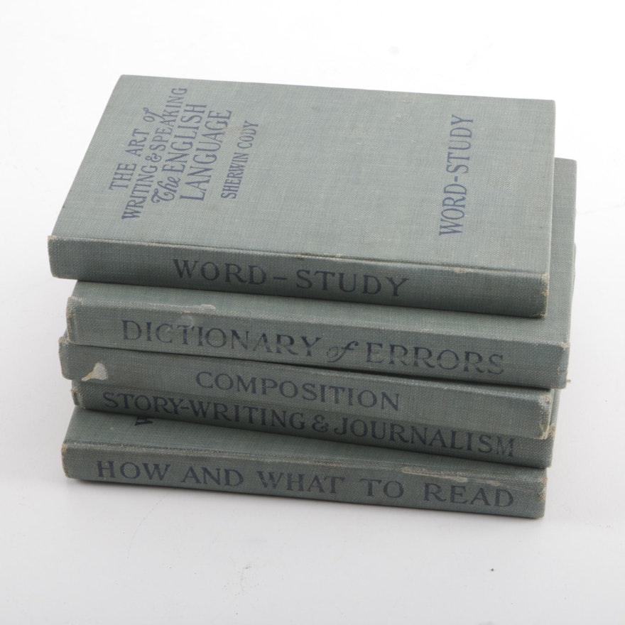 Early 1900s "The Art of Writing & Speaking The English Language" Books by Sherwin Cody