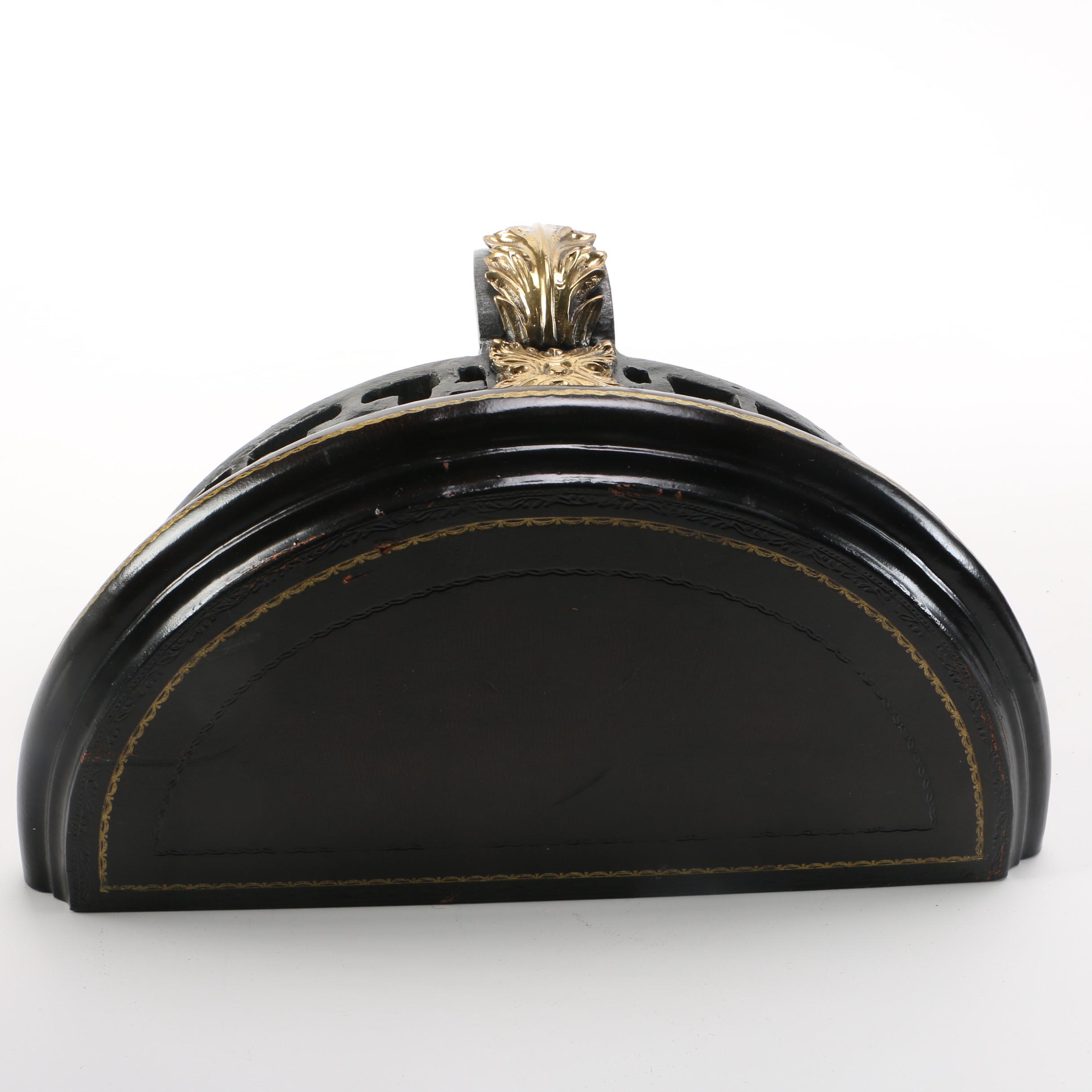 Wood and Cast Iron Maitland-Smith Wall Shelves