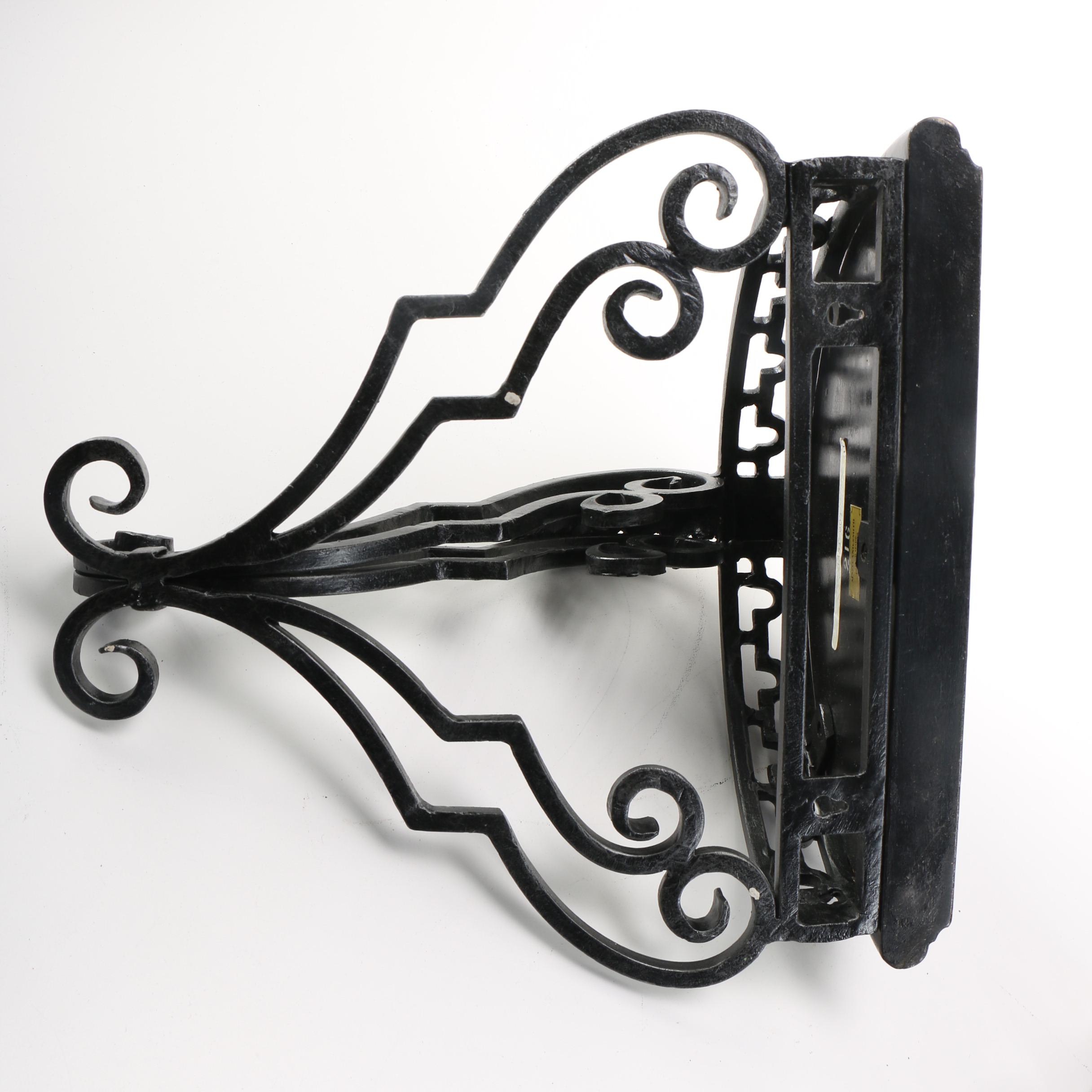 Wood and Cast Iron Maitland-Smith Wall Shelves