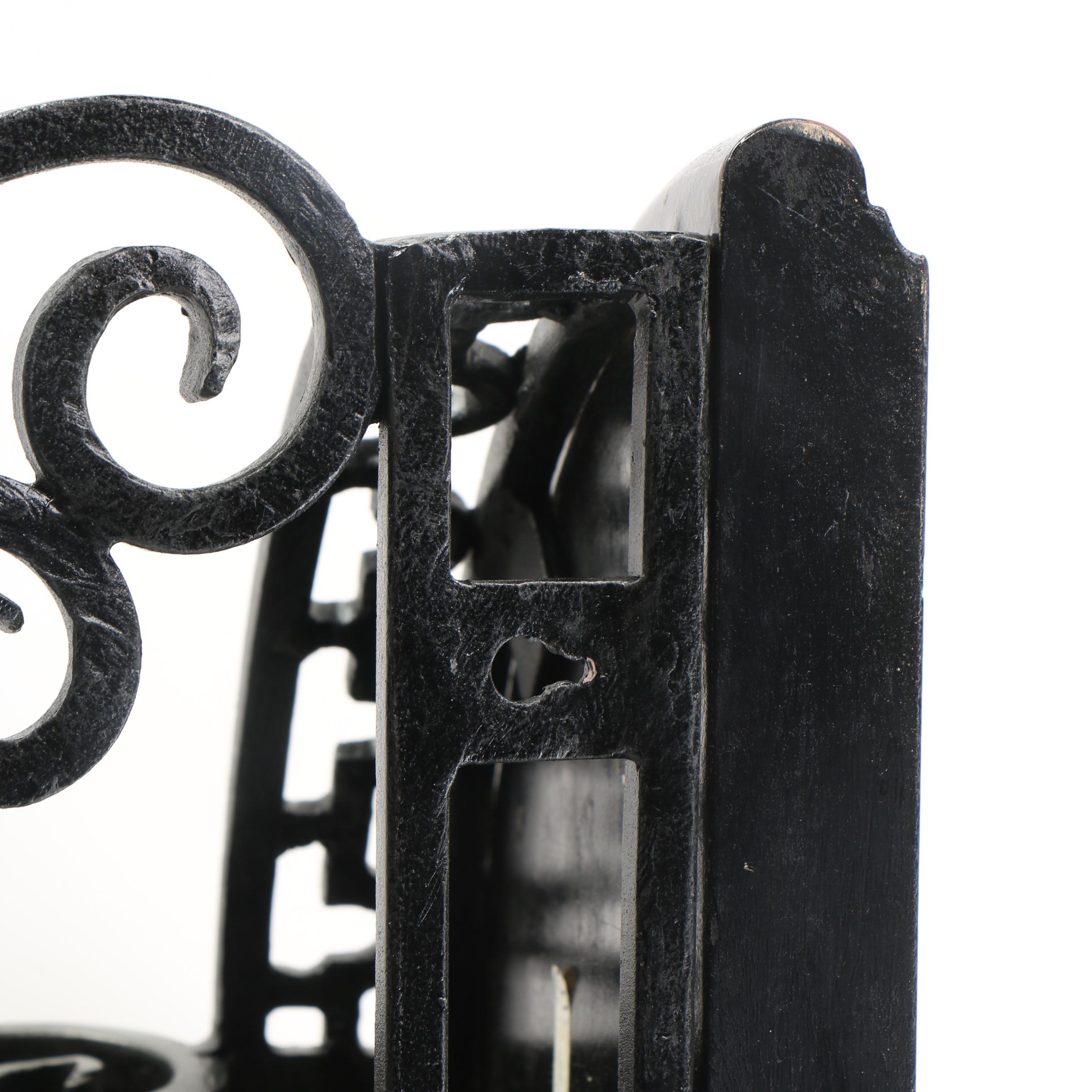 Wood and Cast Iron Maitland-Smith Wall Shelves