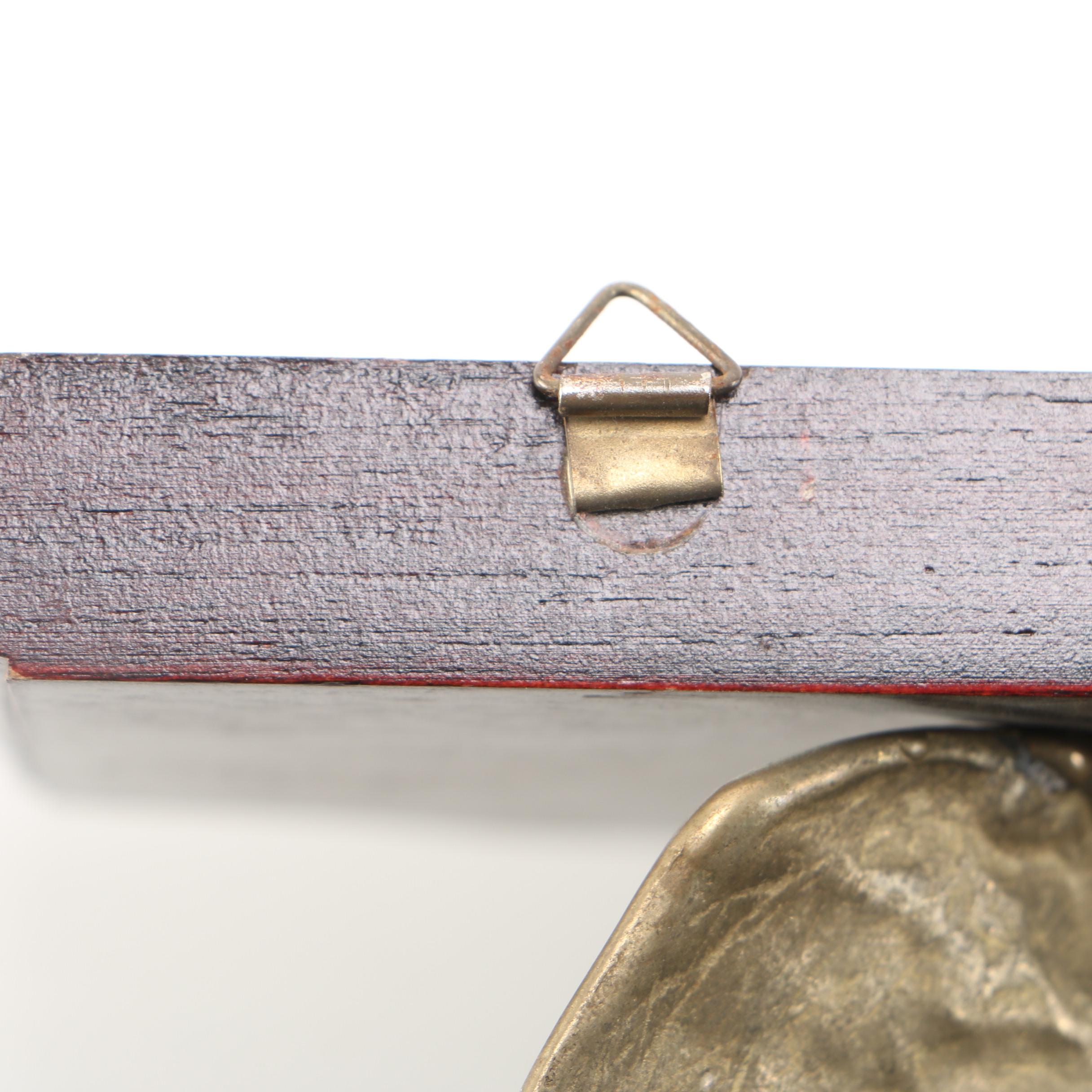 Brass Elephant Wall Shelf