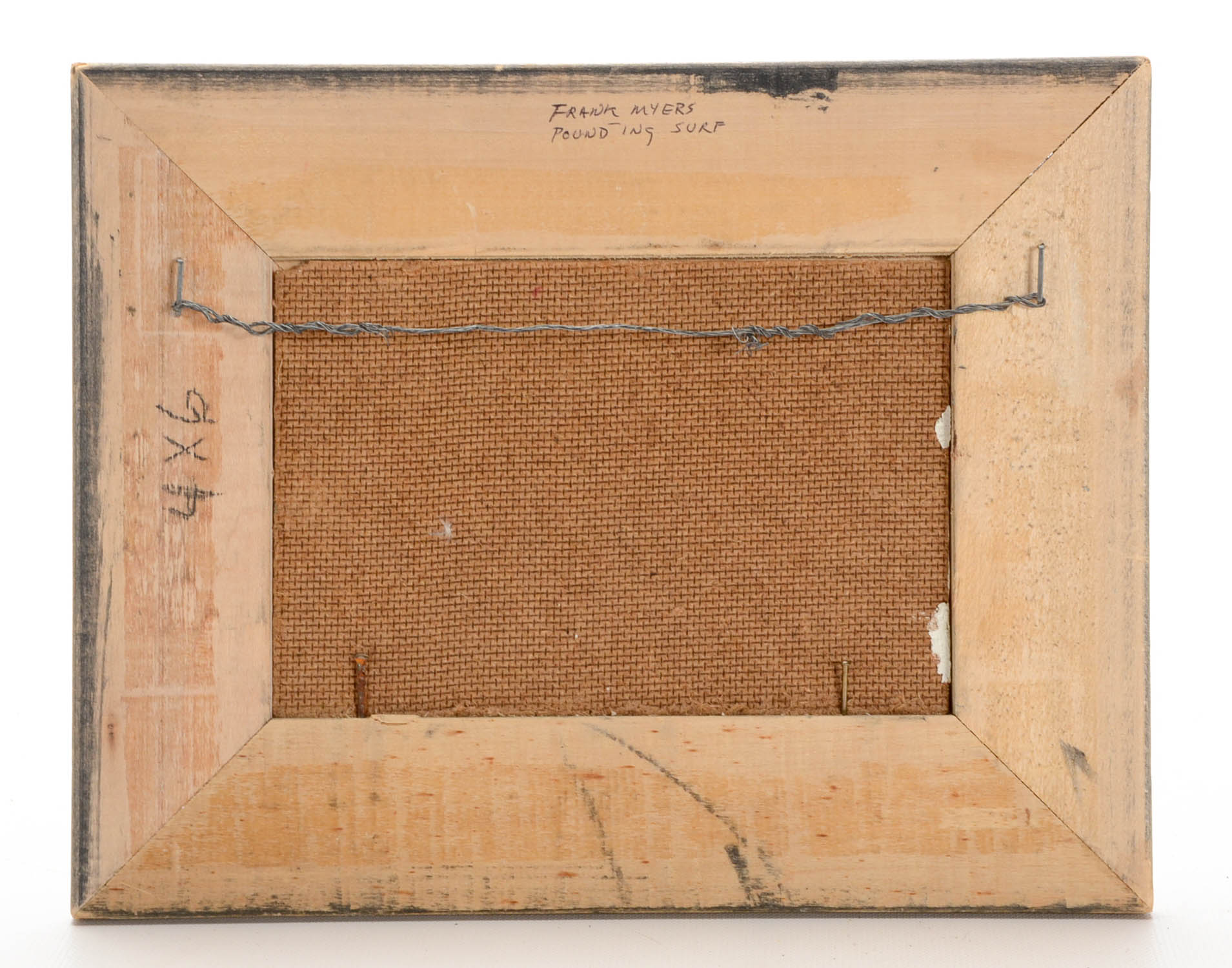 Frank Harmon Myers Original Oil Painting on Board "Pounding Surf"