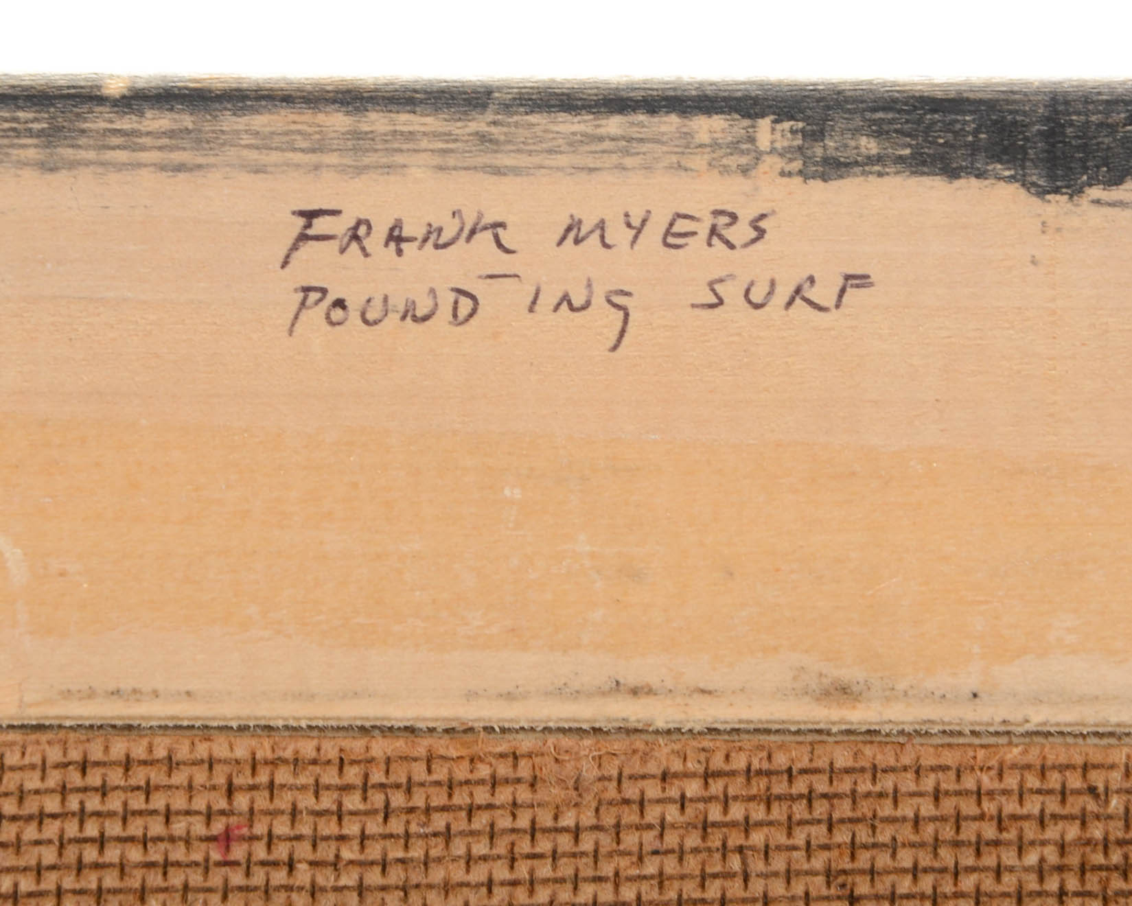 Frank Harmon Myers Original Oil Painting on Board "Pounding Surf"