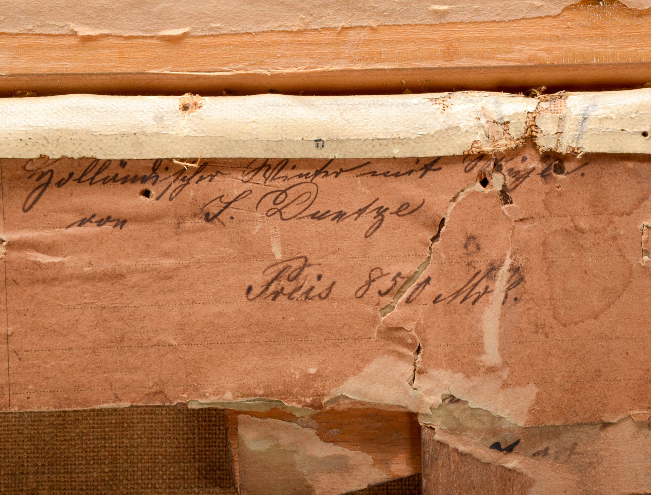 Johannes Duntze Original 1894 Dutch Landscape Oil on Canvas