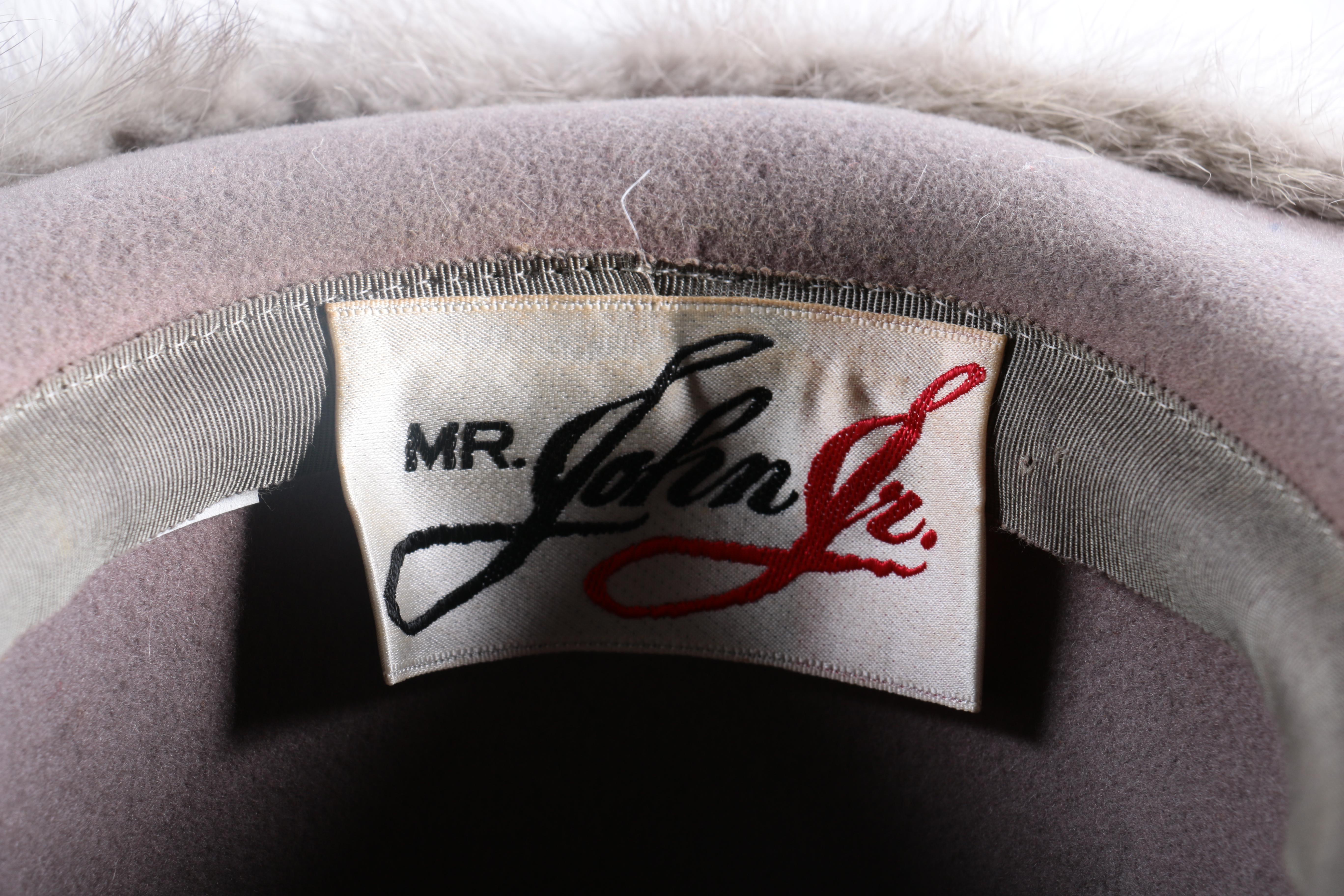 Vintage Mr. John Jr. Mink Trim Hat