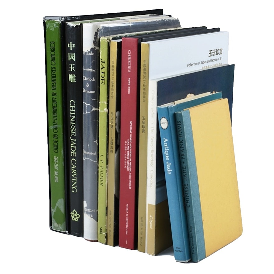 Assortment of Eleven Jade Reference Books and Catalogs