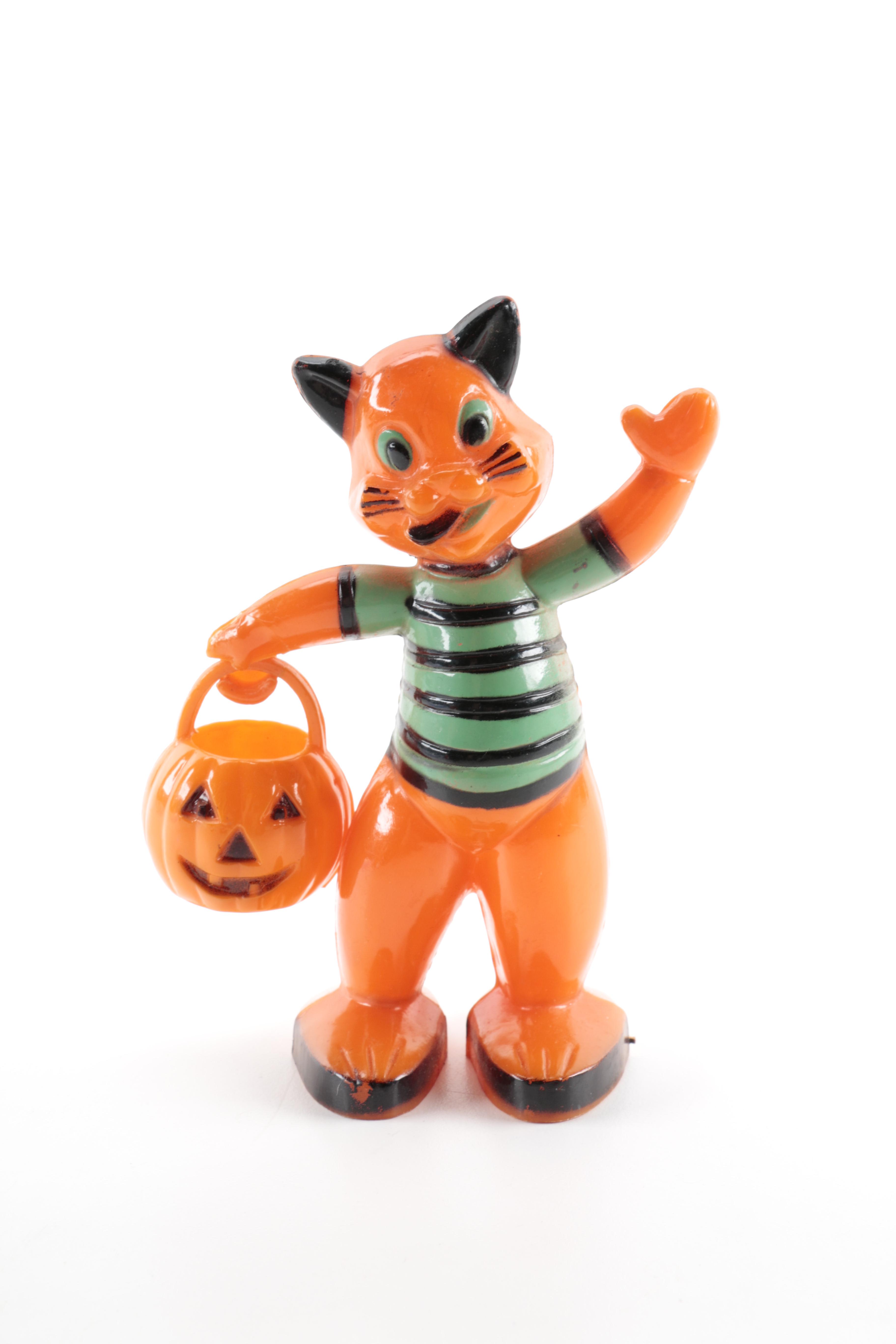 Vintage Zook the Clown Pull Toys and Halloween Decor