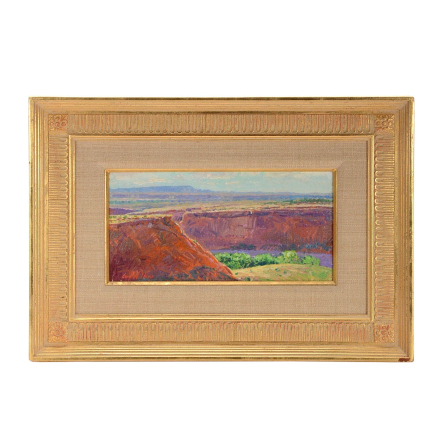 Curt Walters Original Oil Landscape on Canvas of Grand Canyon