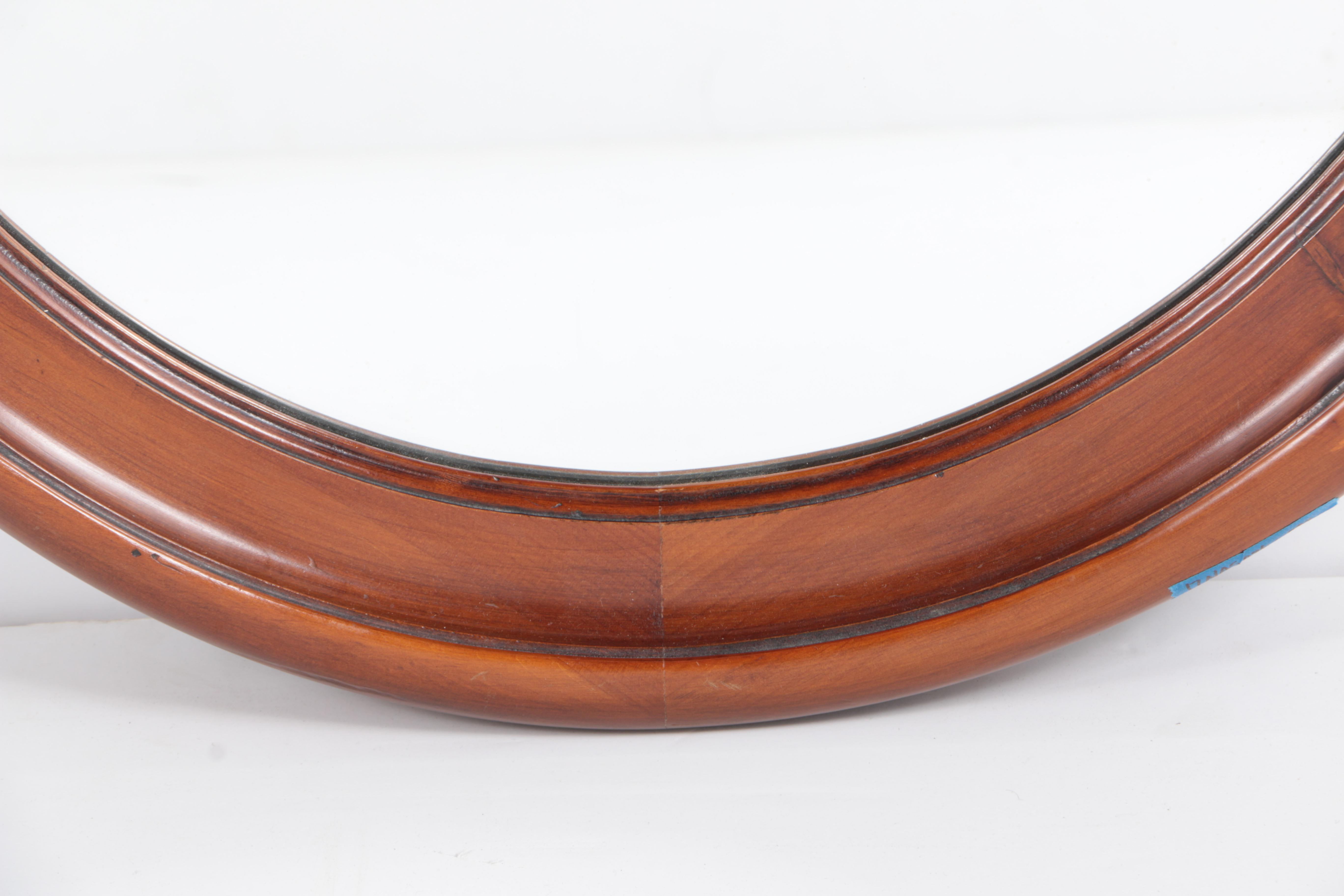 Wood Framed Oval Wall Mirrors