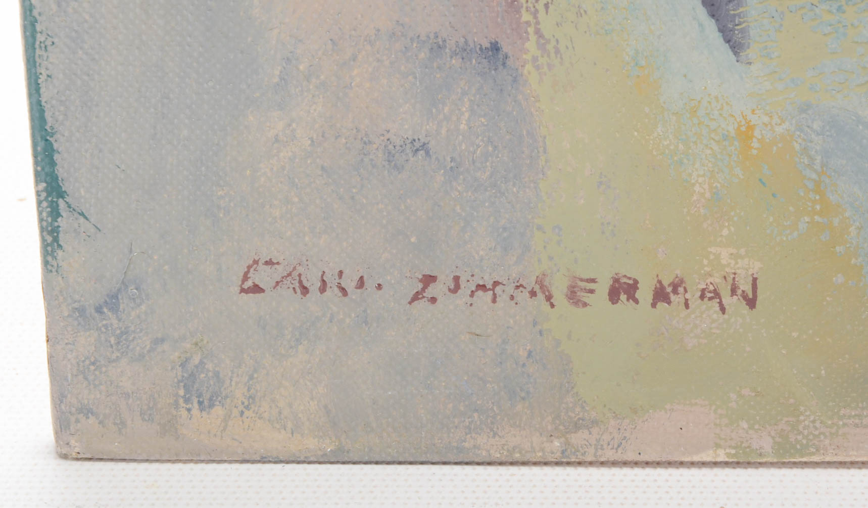 Carl Zimmerman Original Oil on Academy Board Seascape Painting