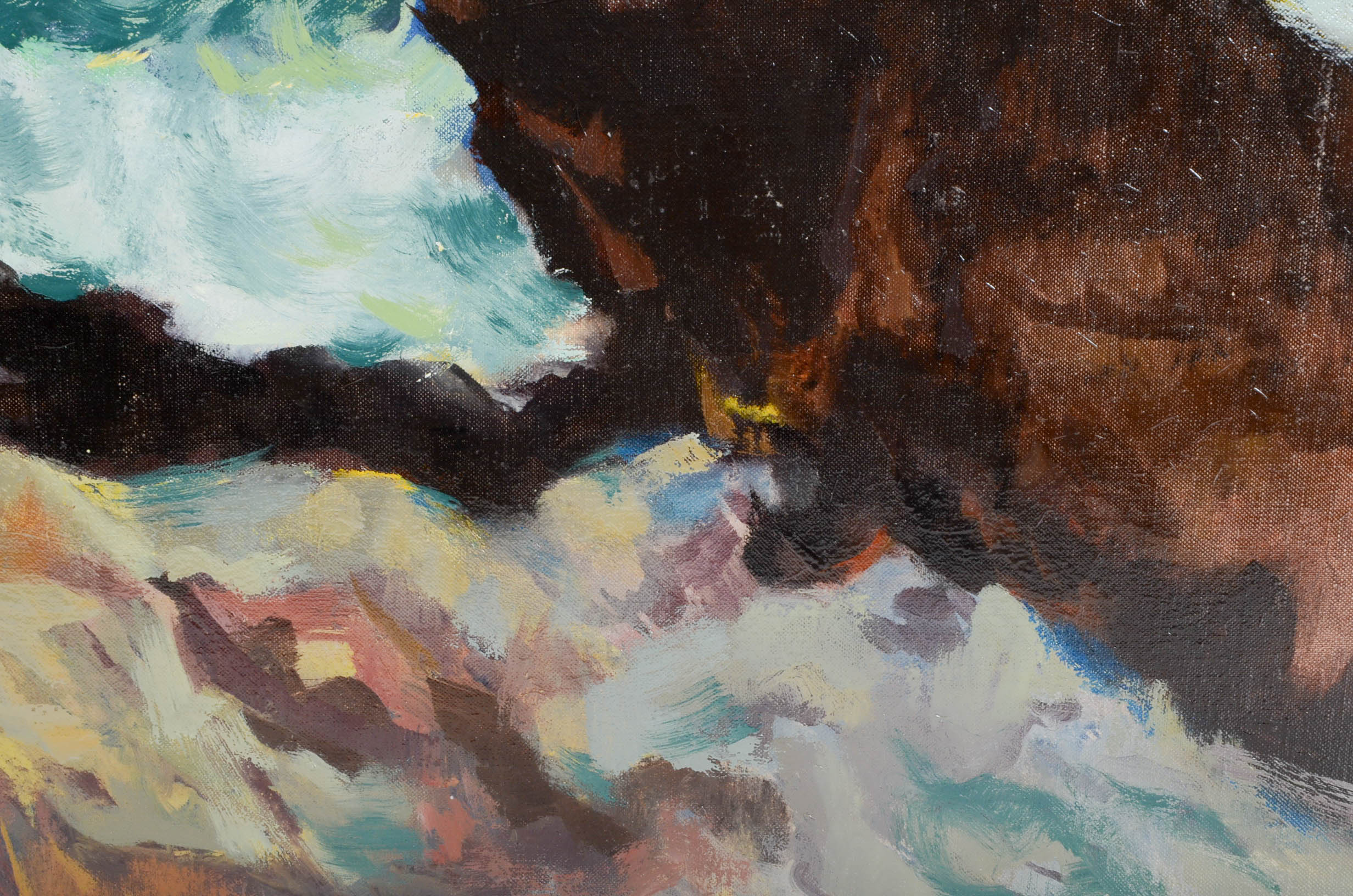 Carl Zimmerman Original Oil on Academy Board Seascape Painting