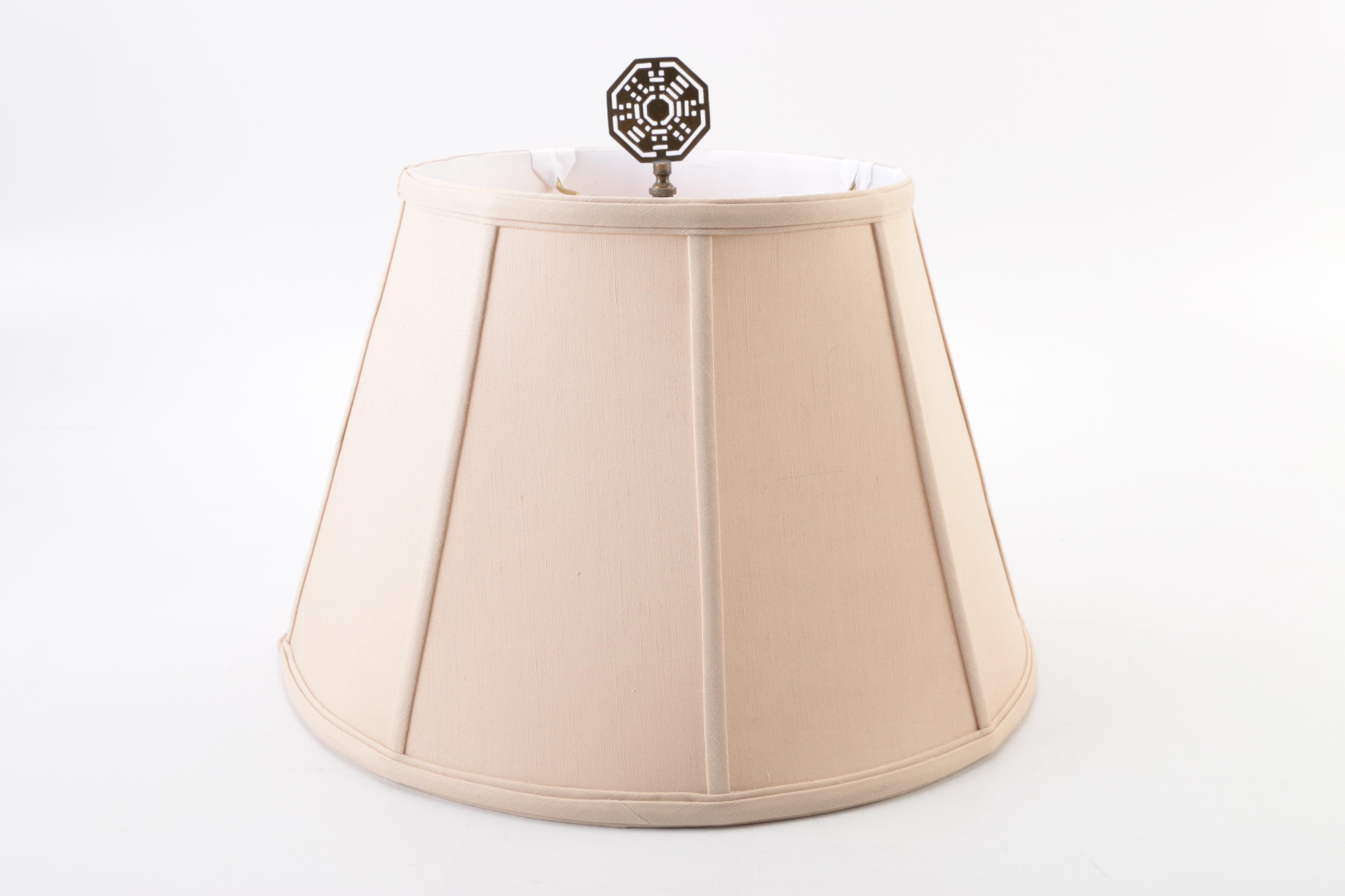 Wood and Metal Floral Shaped Table Lamp