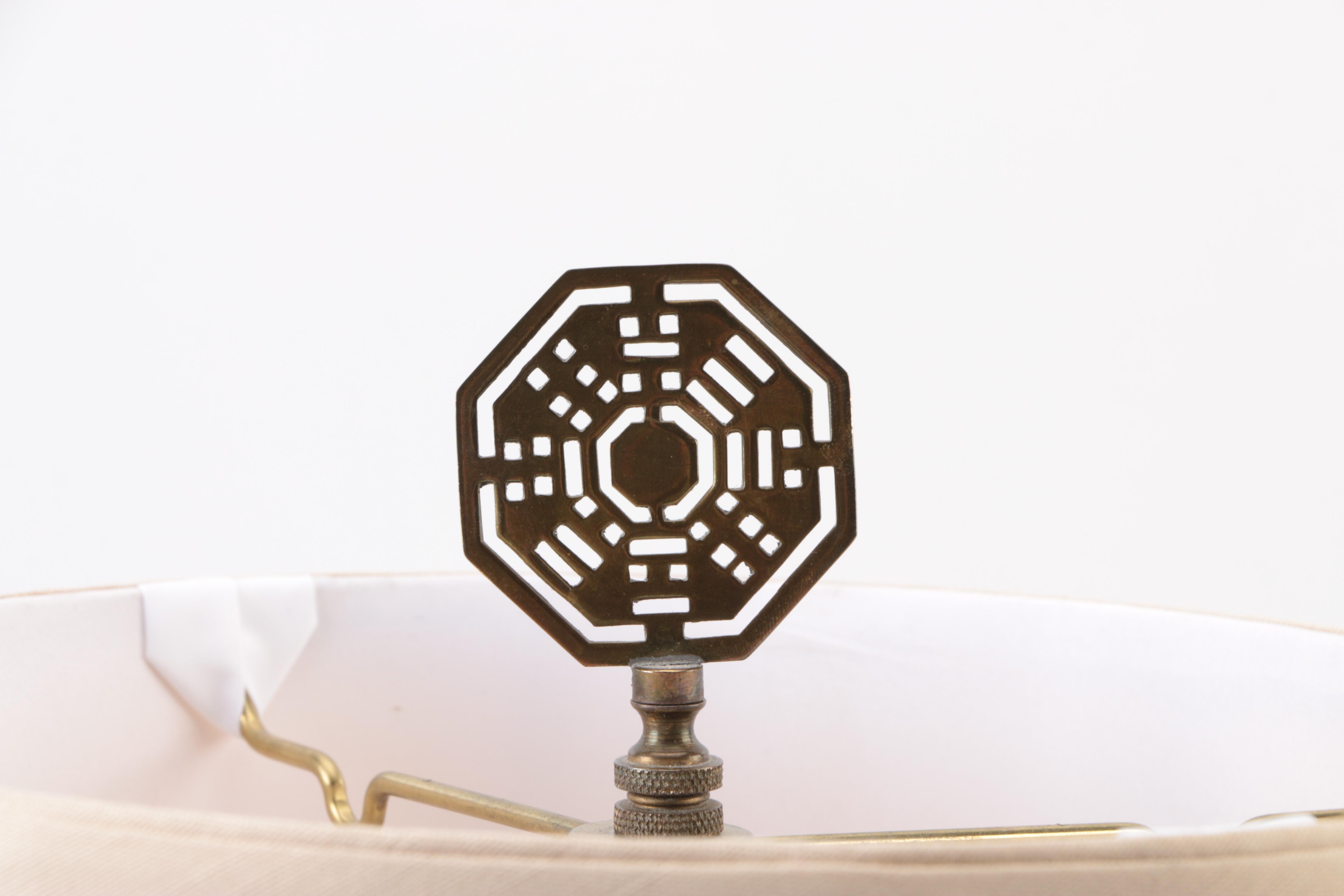 Wood and Metal Floral Shaped Table Lamp