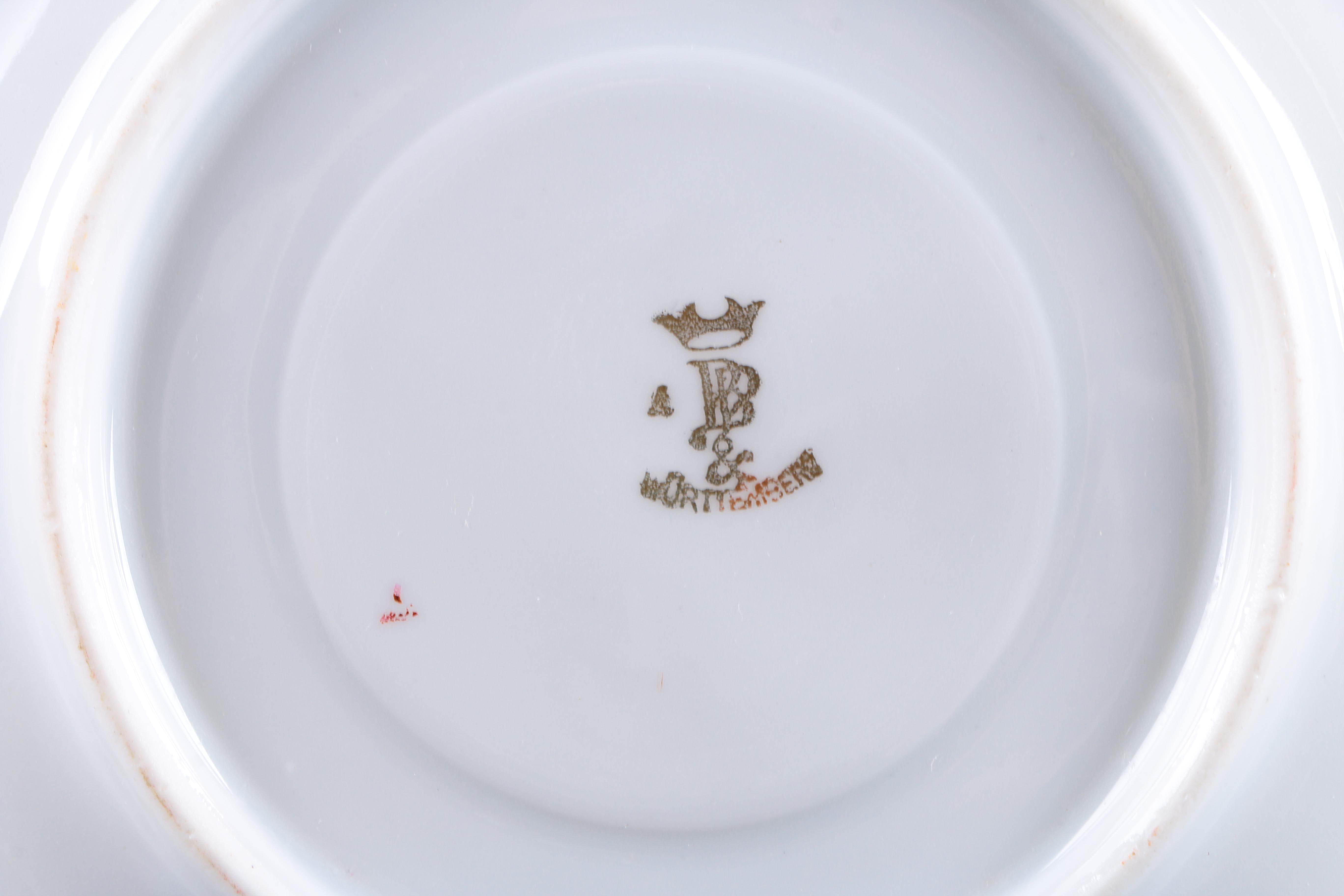 PB & Wurttemberg Porcelain Tea Set