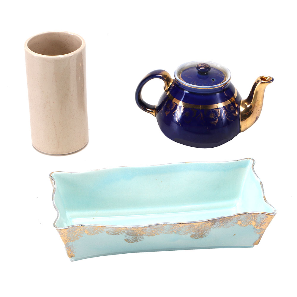 Selection of Vintage Pottery Including Hall