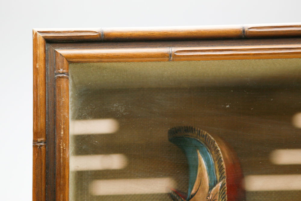 Indonesian Wayang Golek Puppet in Shadow Box Frame