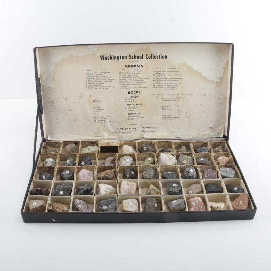 Welch Scientific Mineral and Rock Collection