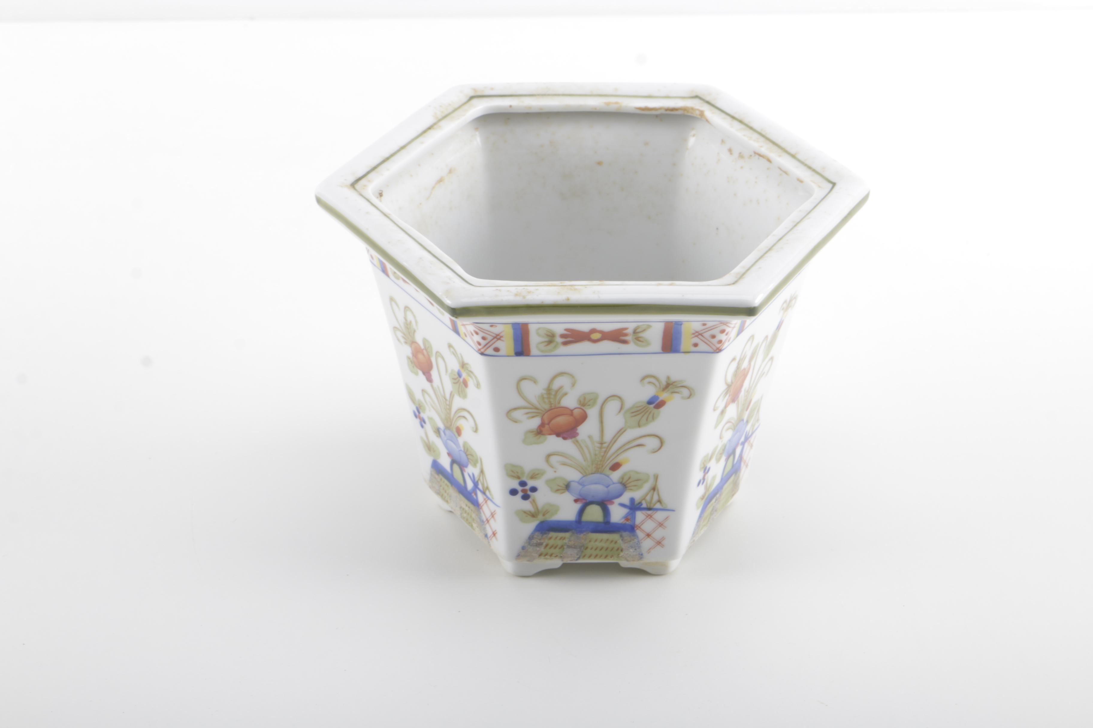 Ceramic East Asian Inspired Planter