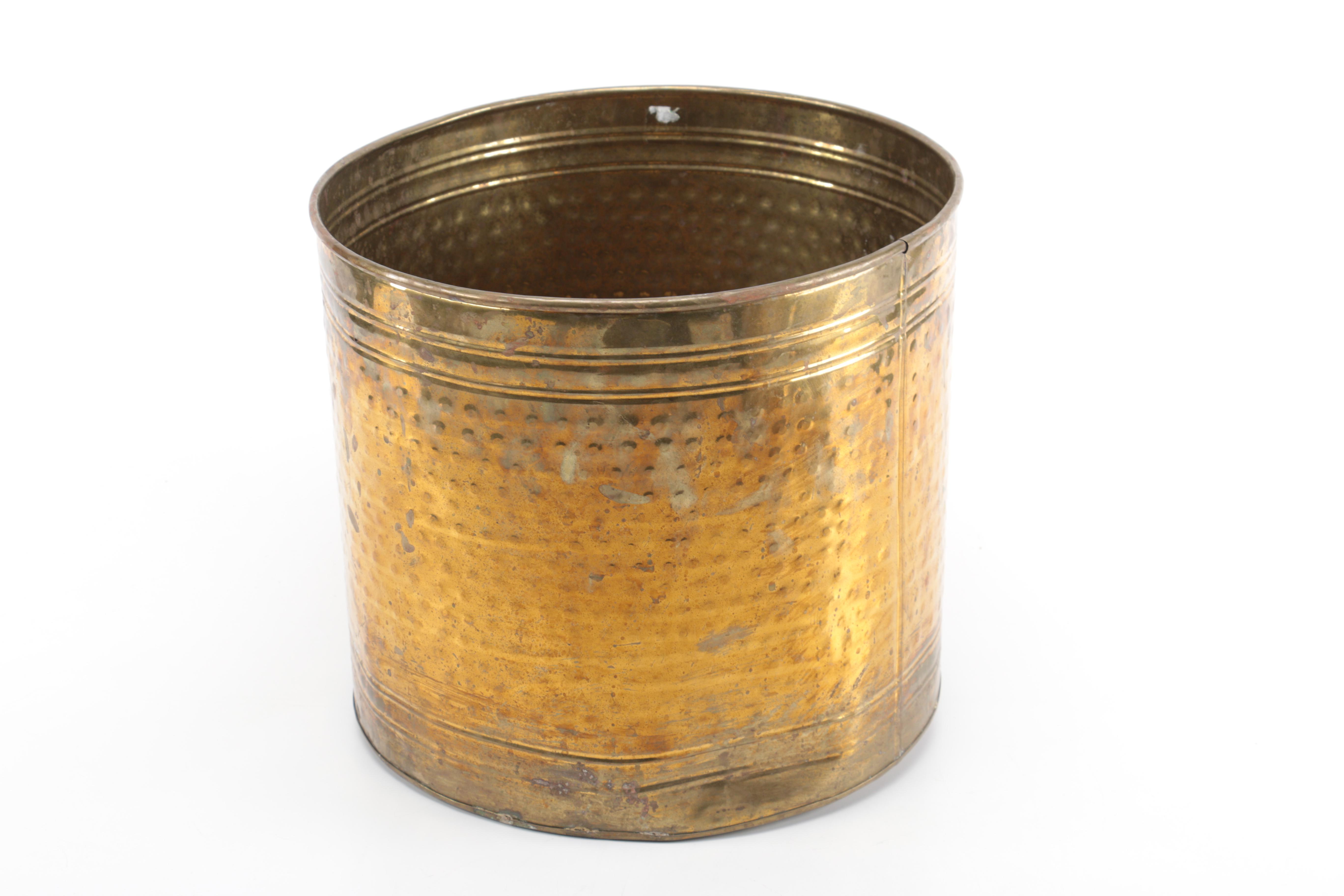 Brass Tone Planters and Pots