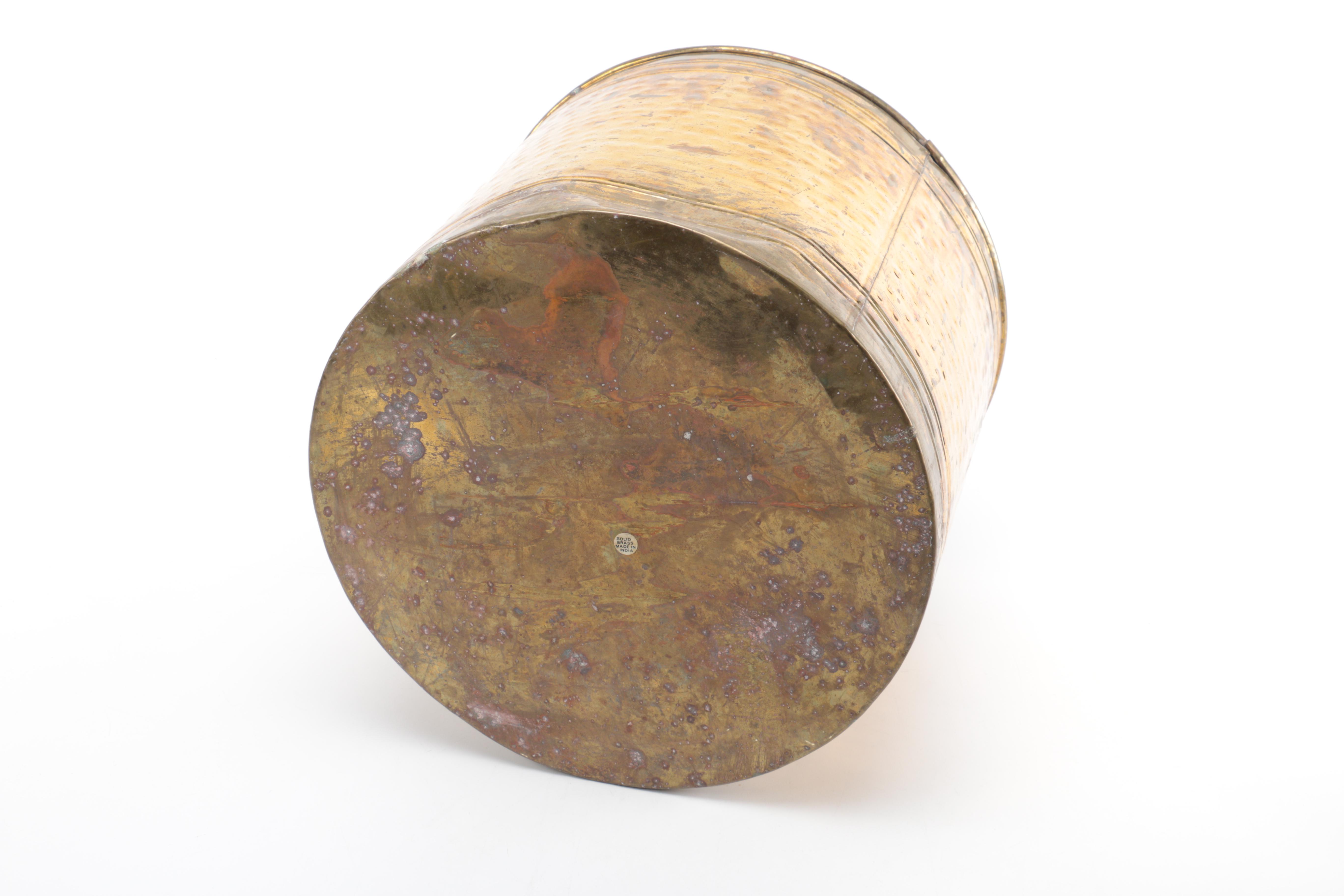 Brass Tone Planters and Pots