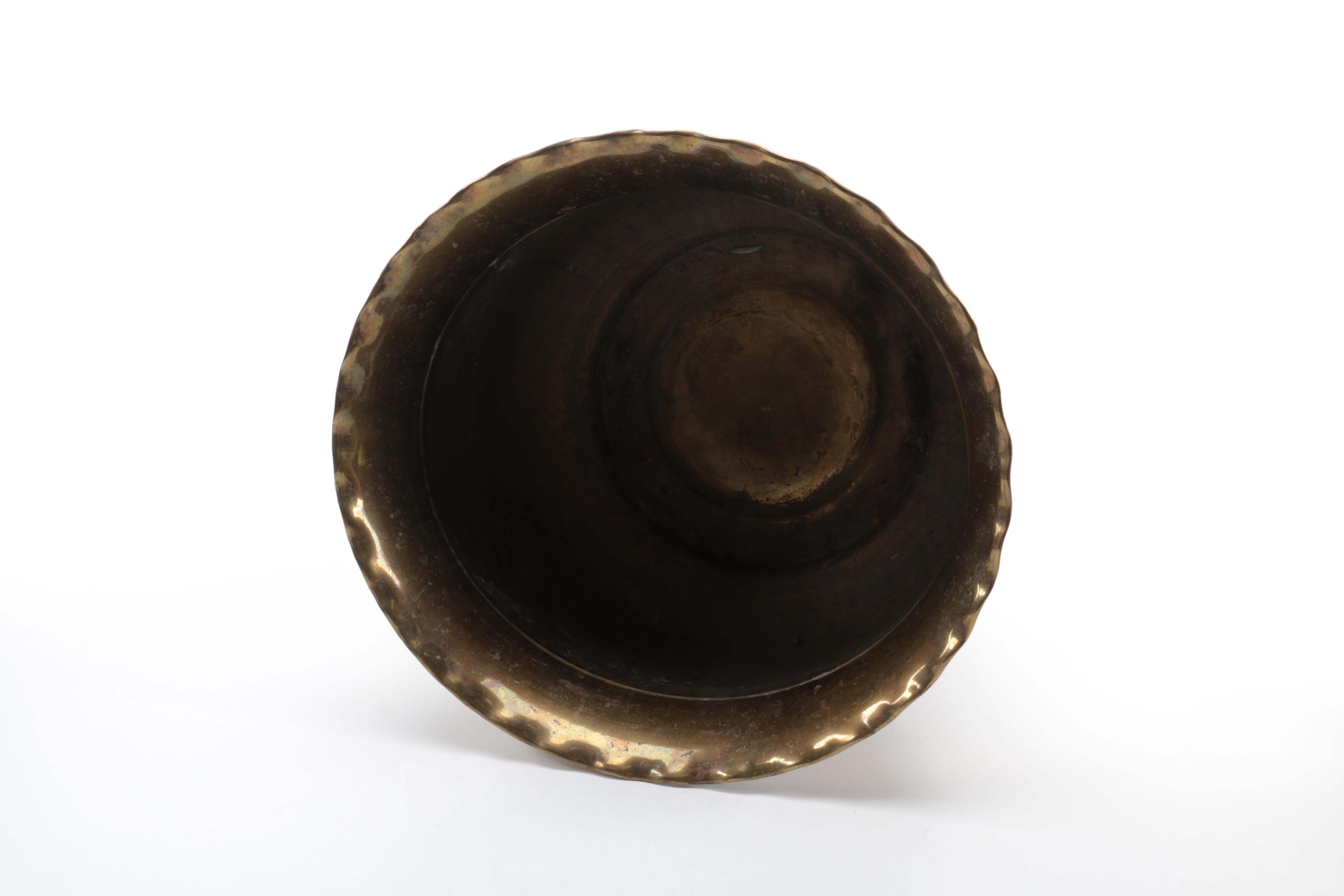 Brass Tone Planters and Pots