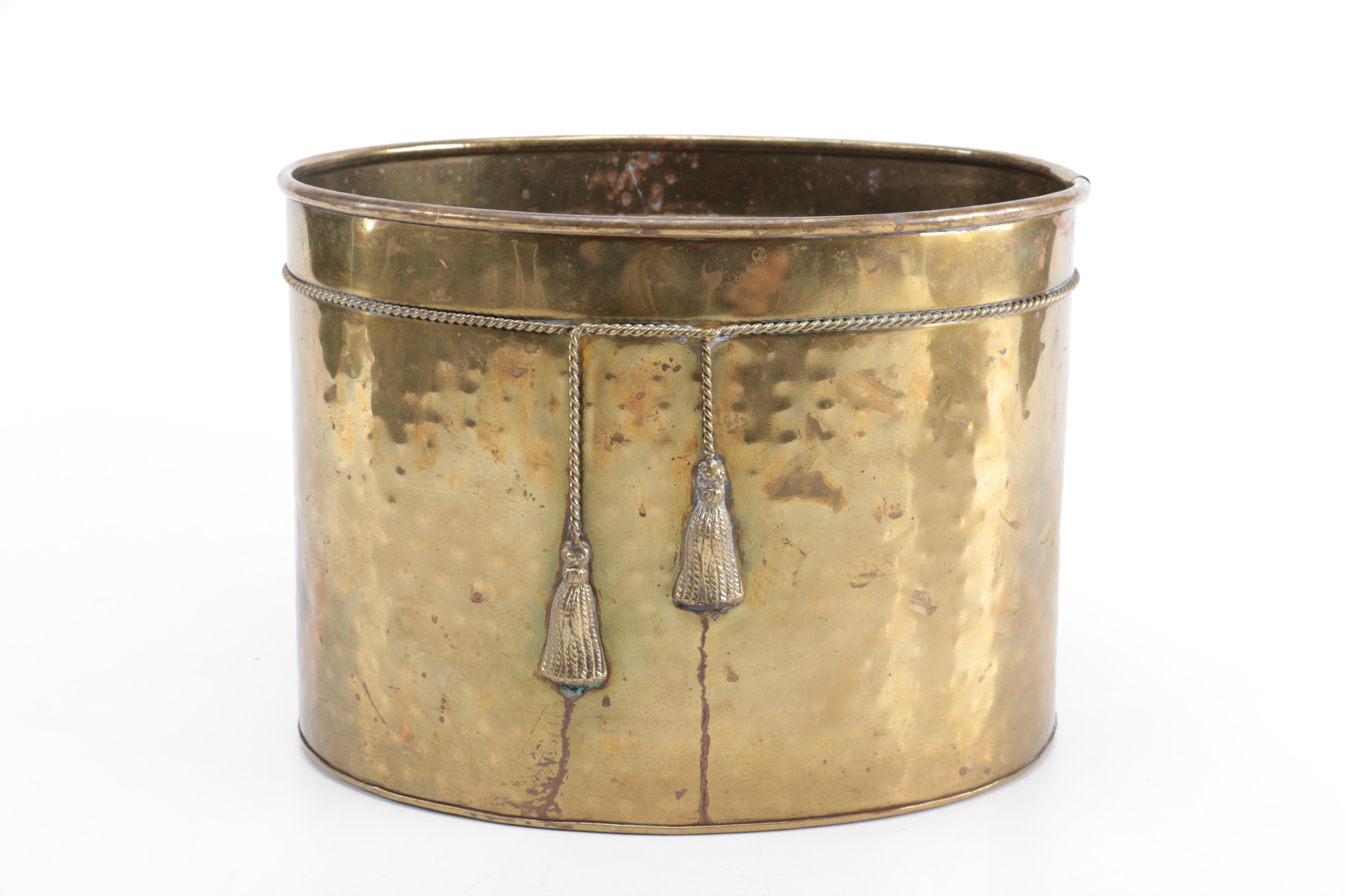 Brass Tone Planters and Pots