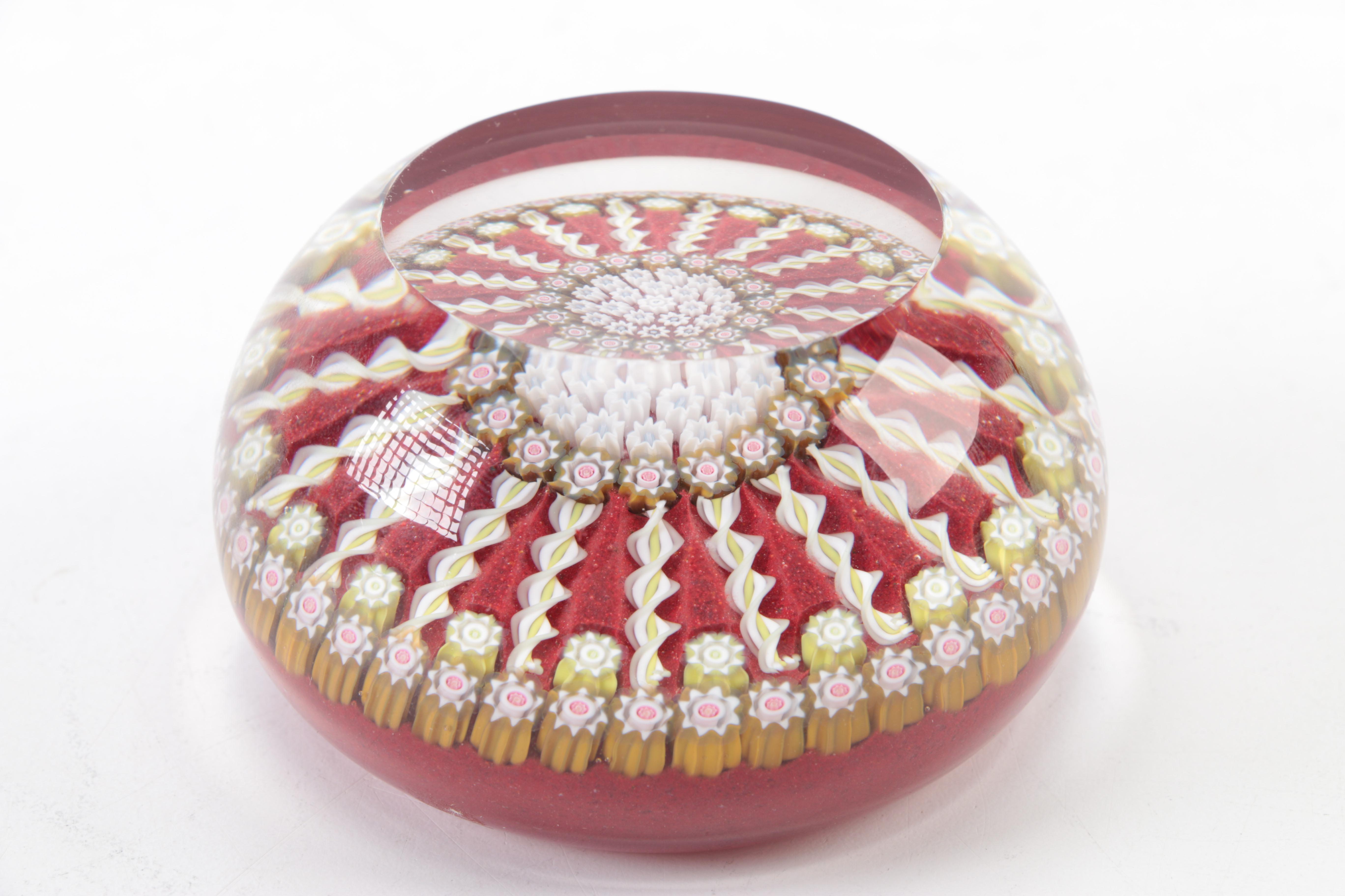 Art Glass Decor Including a Continental Paperweight