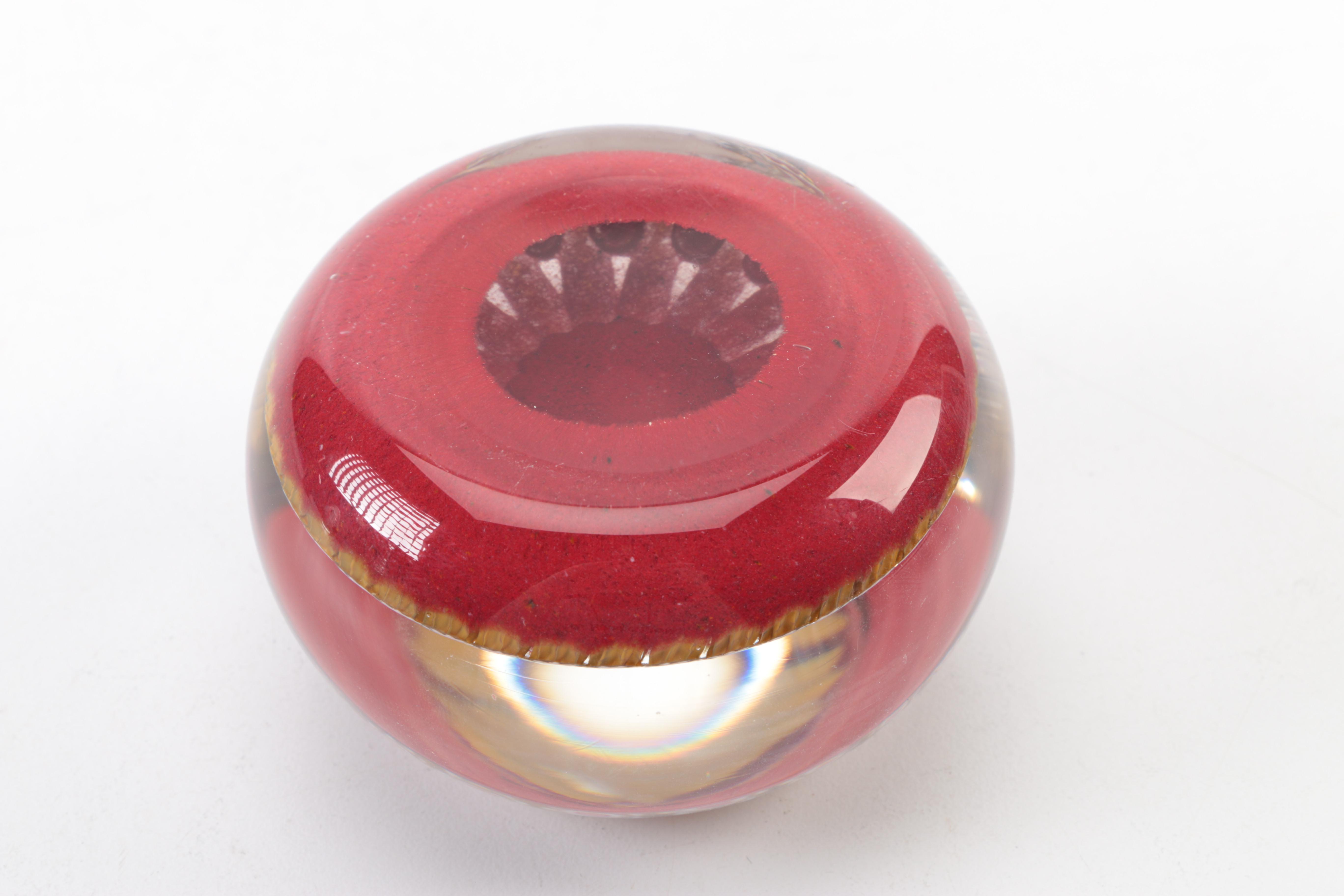 Art Glass Decor Including a Continental Paperweight