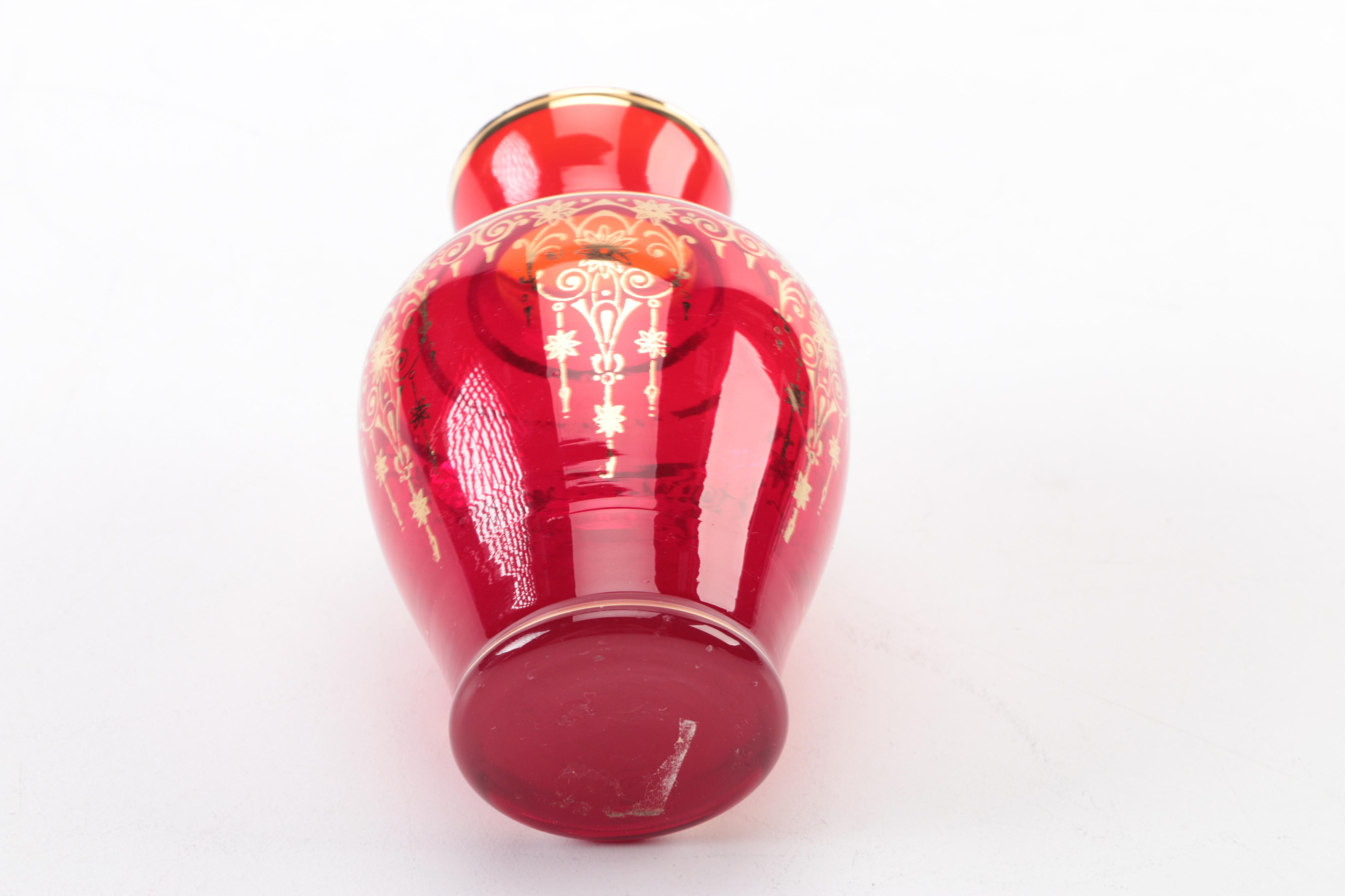 Art Glass Decor Including a Continental Paperweight