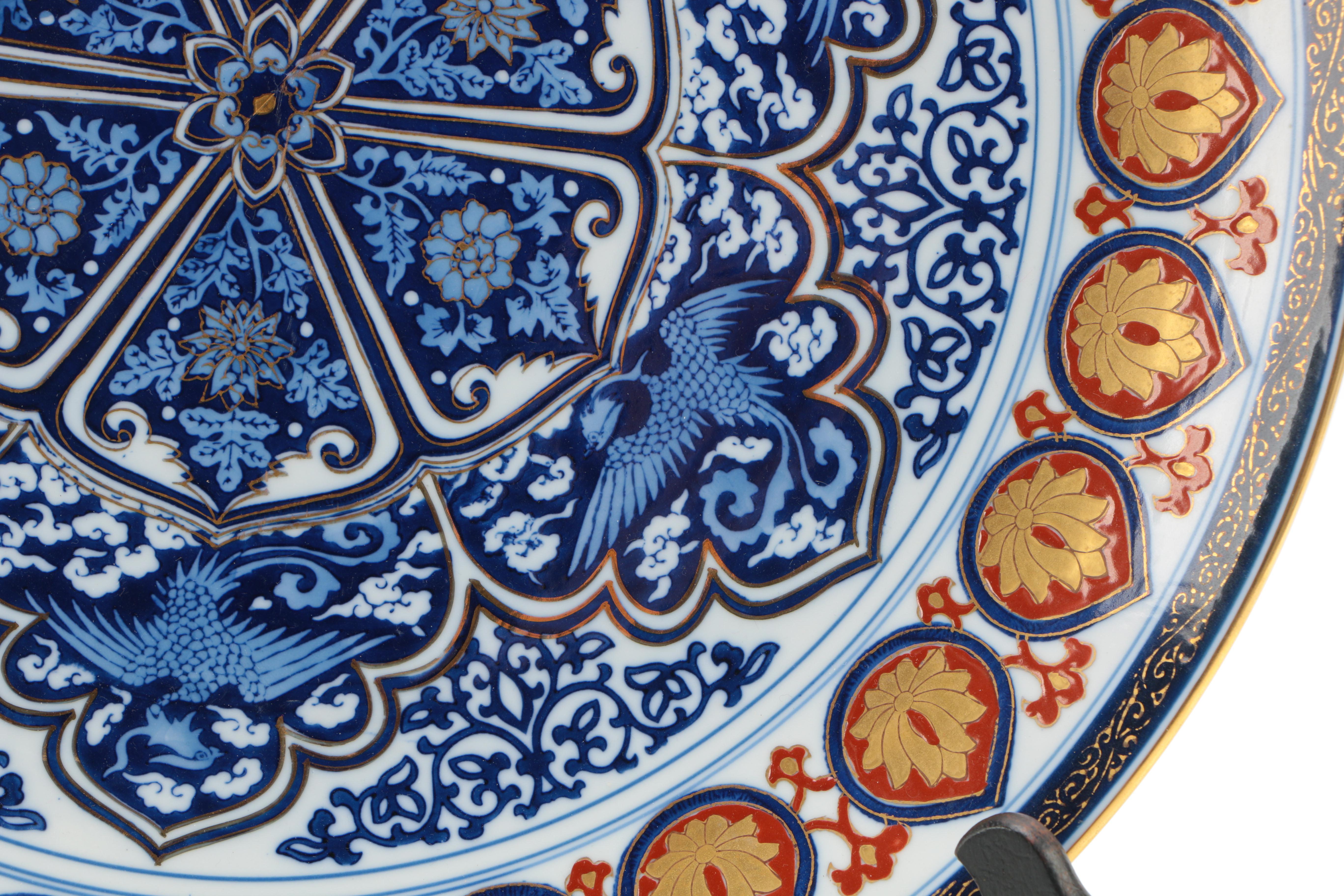 Handpainted Decorative Porcelain Plates Including "Gold Imari"