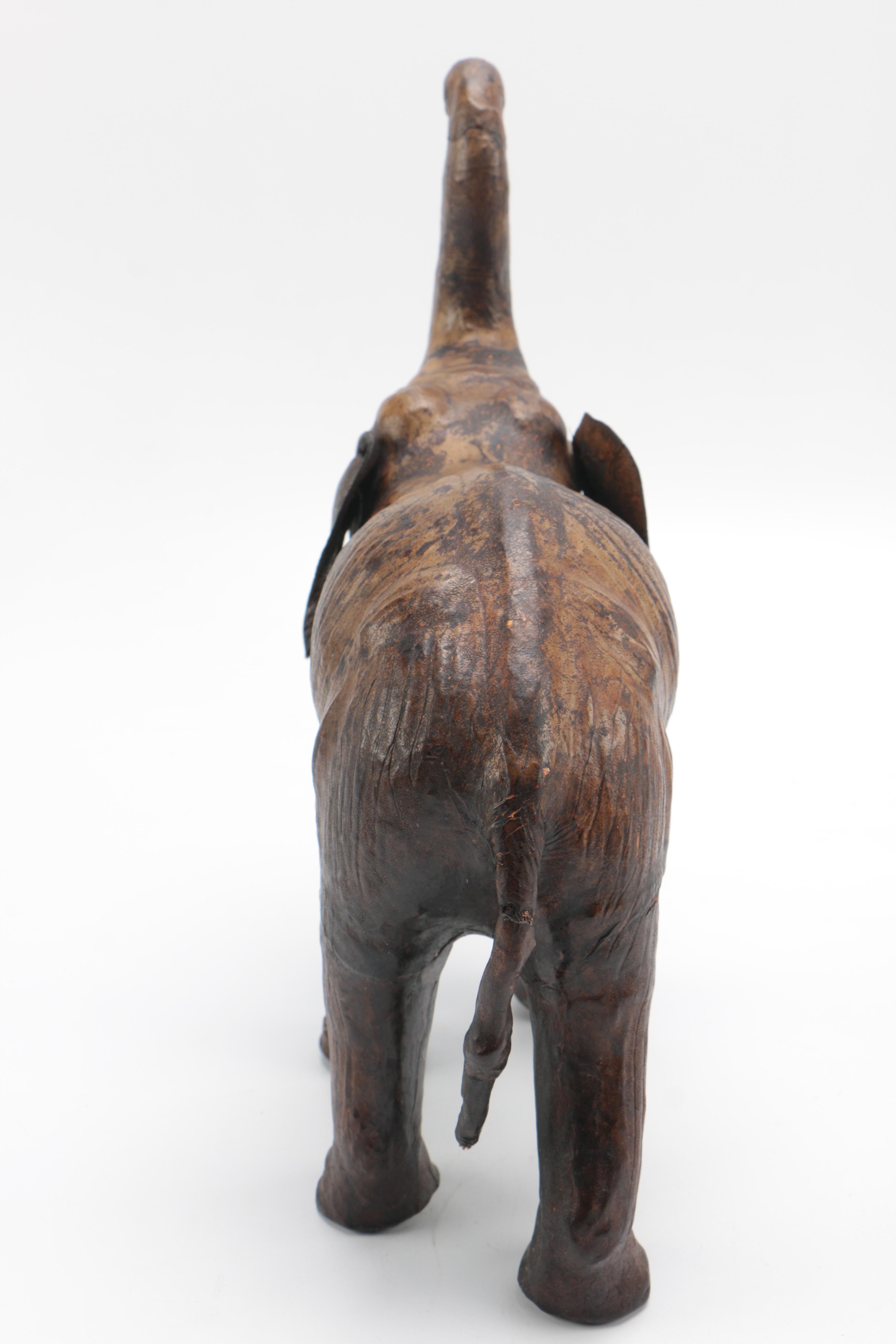 Carved Wooden Elephant Figurine