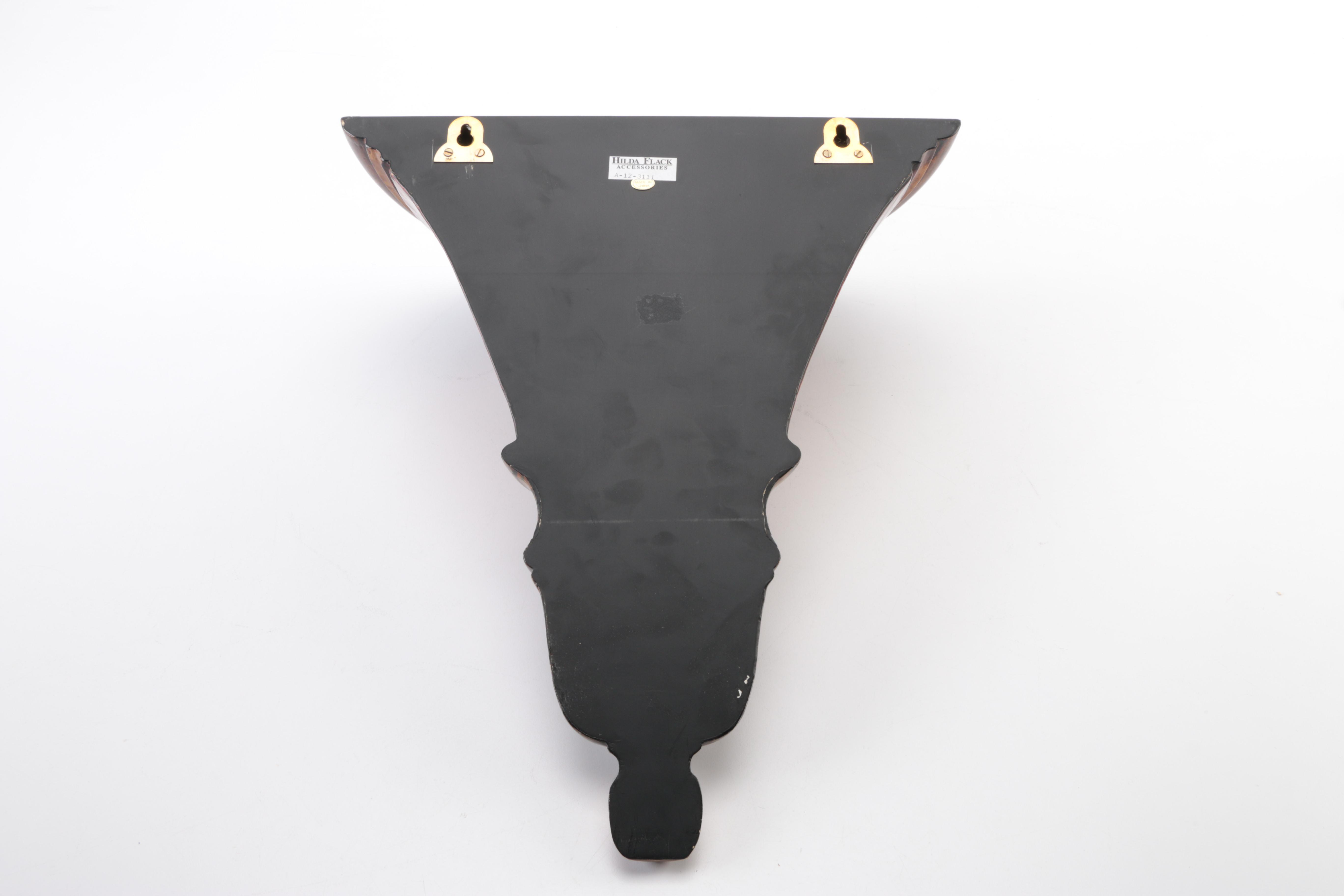 Wooden Wall Sconce with Musician Motif