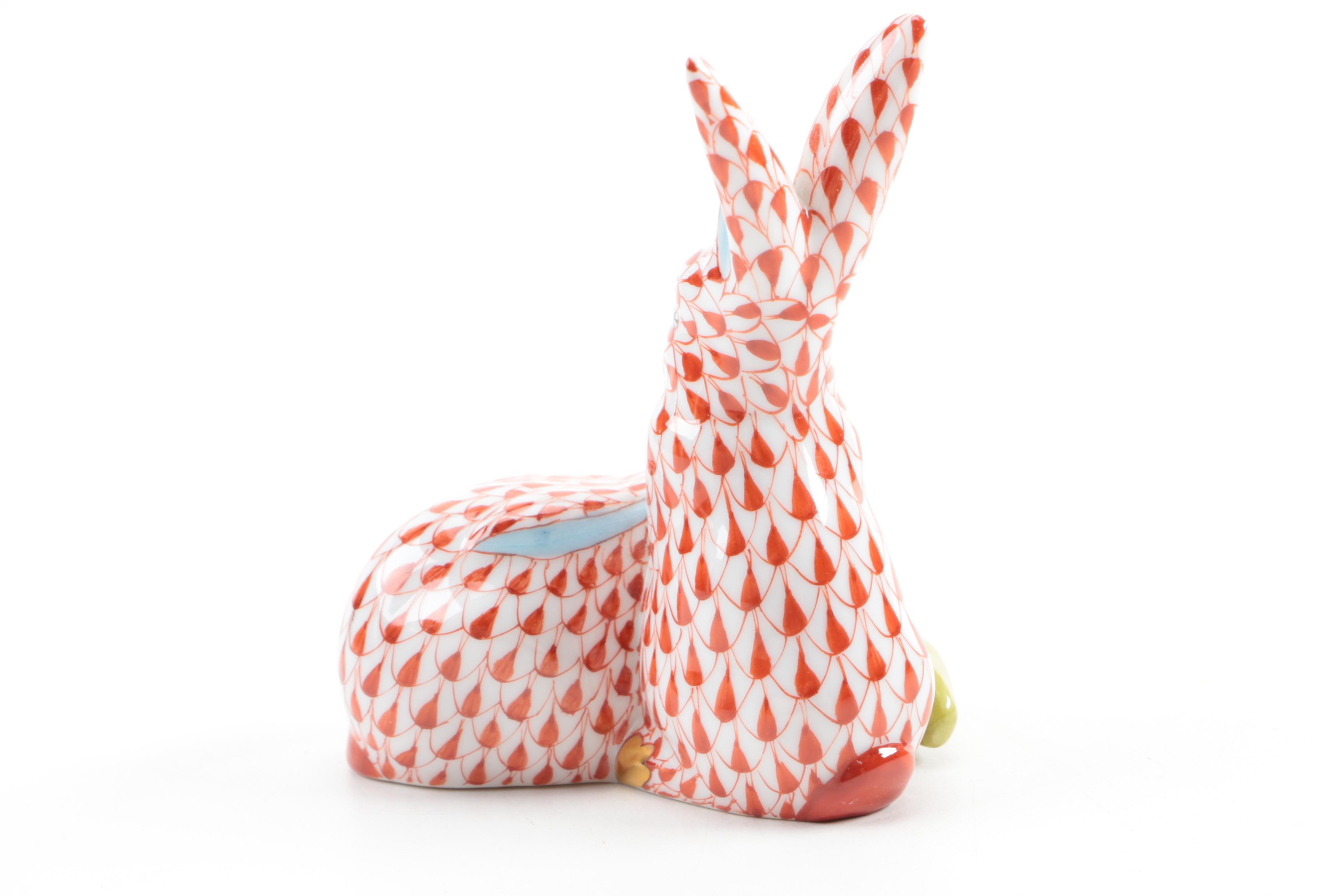 Herend Hungary "Bunnies" Figurine