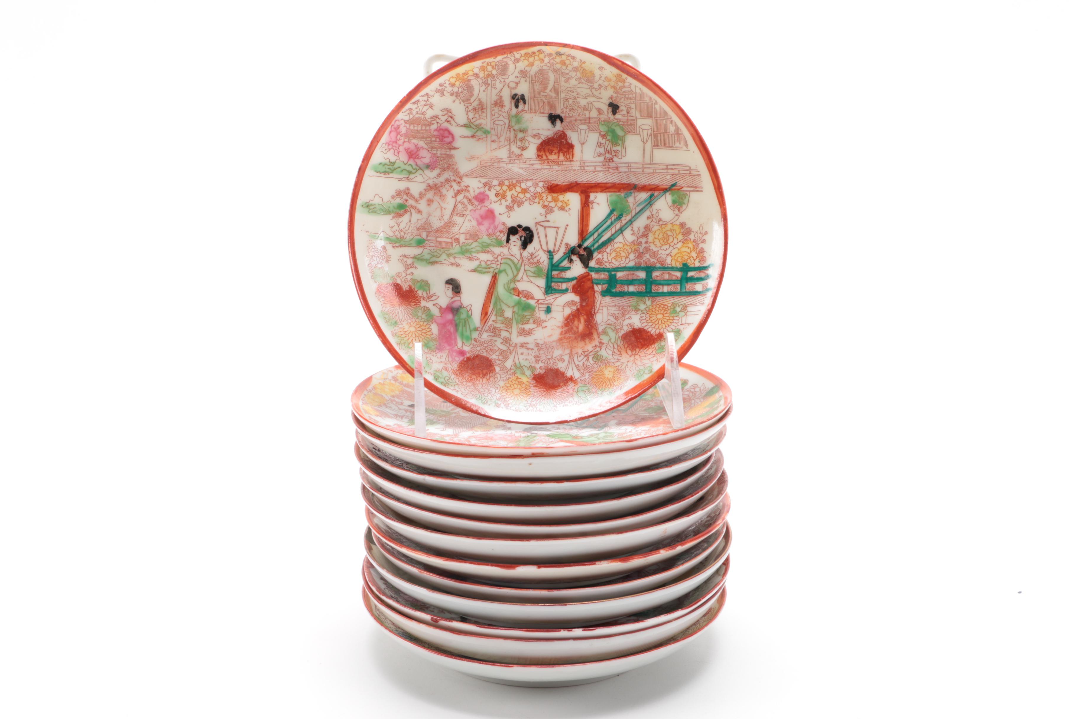 Vintage Japanese Ceramic Dinnerware Set