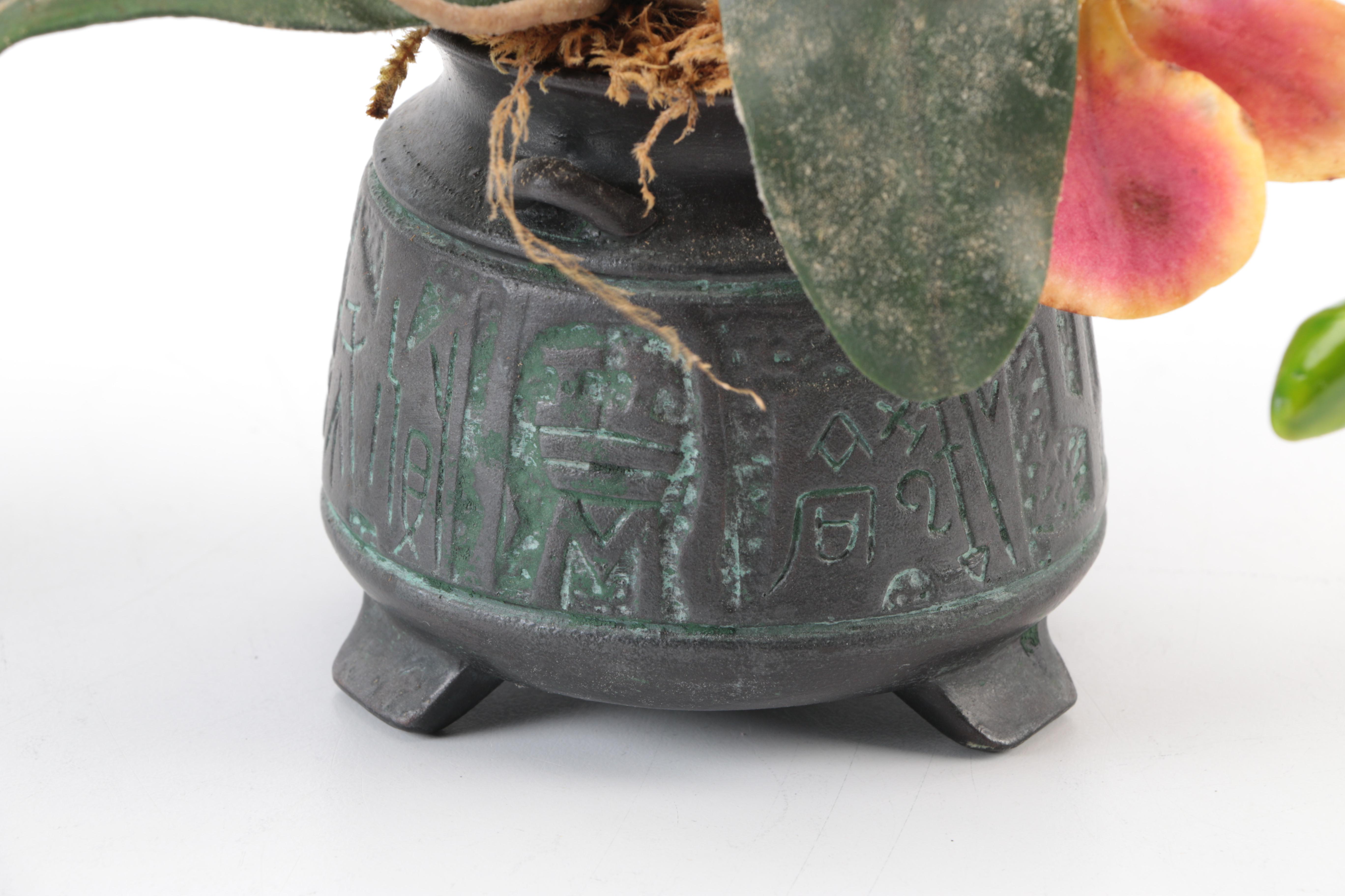 Decorative Urns With Artificial Plants