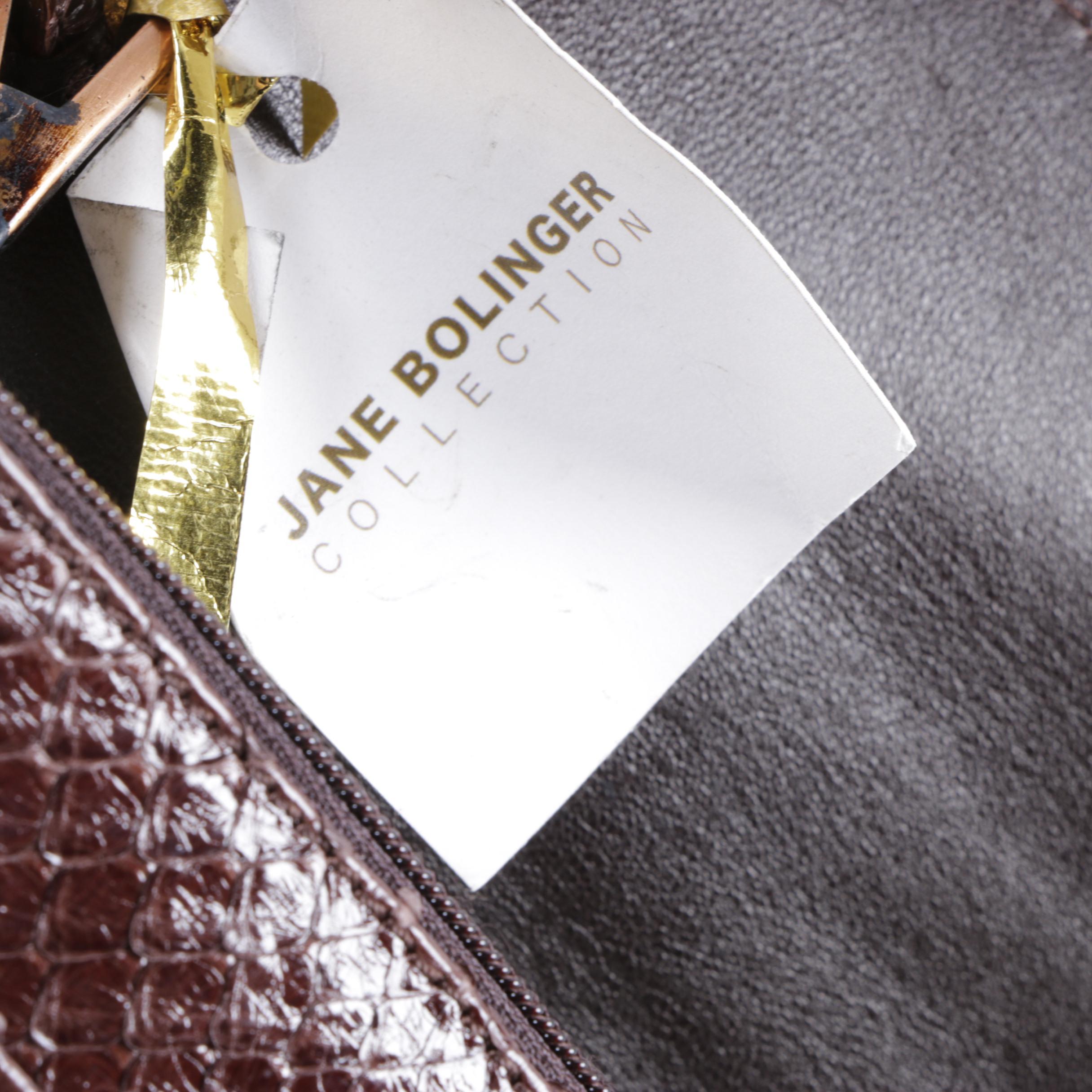 Jane Bolinger Python Convertible Clutch