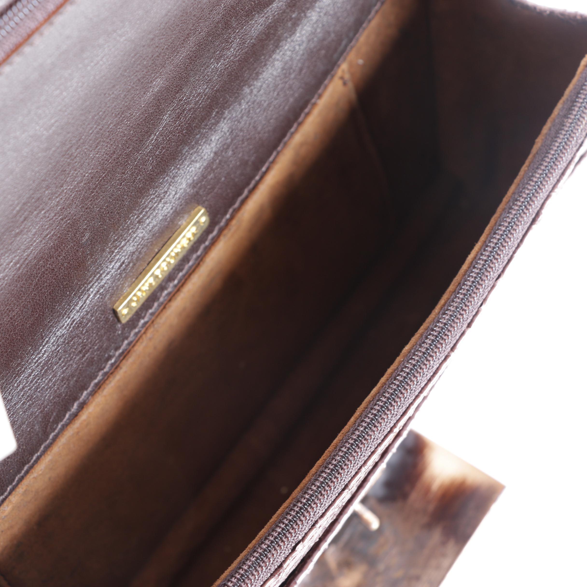 Jane Bolinger Python Convertible Clutch