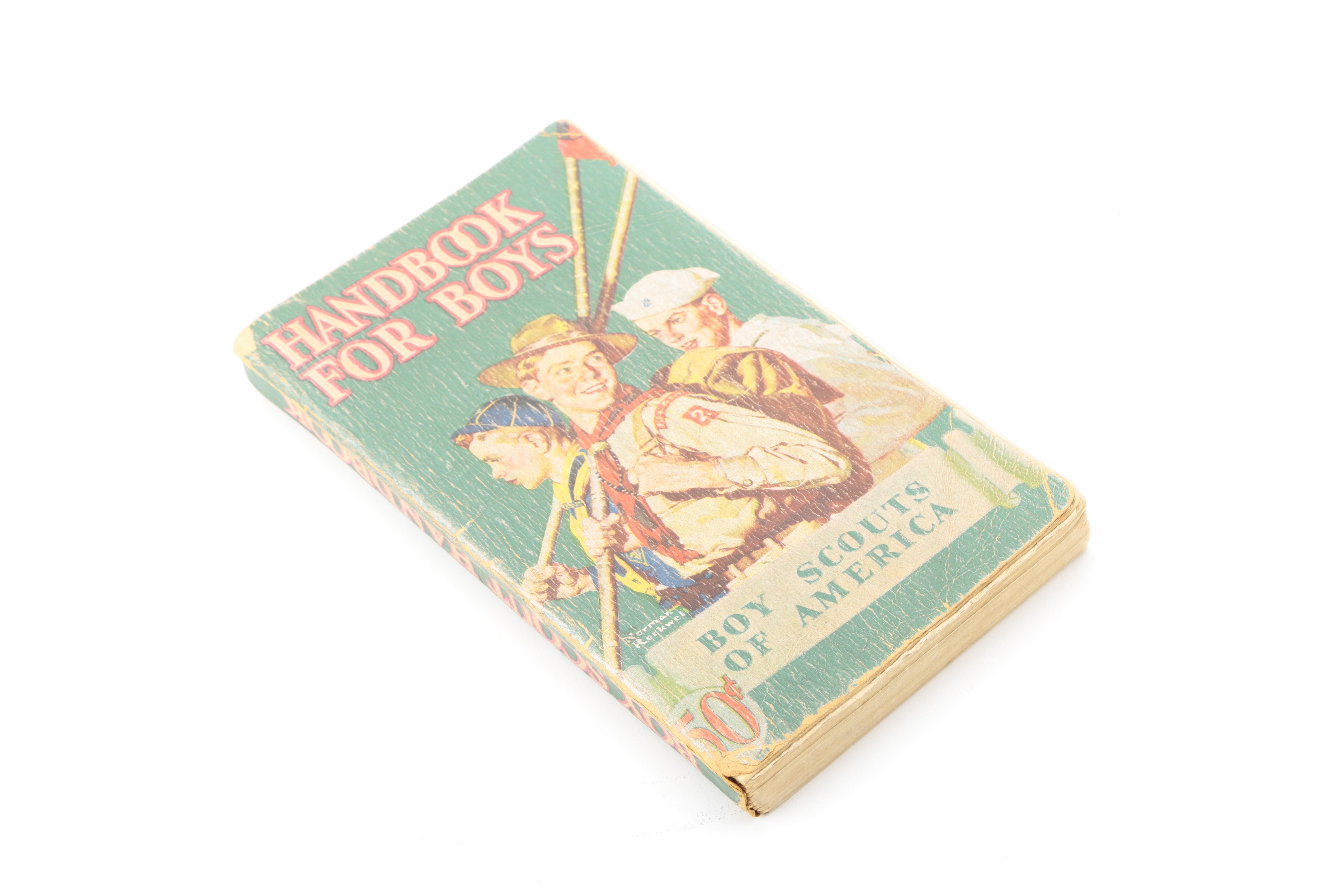 Mid Century Boy Scouts of America Handbooks With "The Adventures of Tom Sawyer"