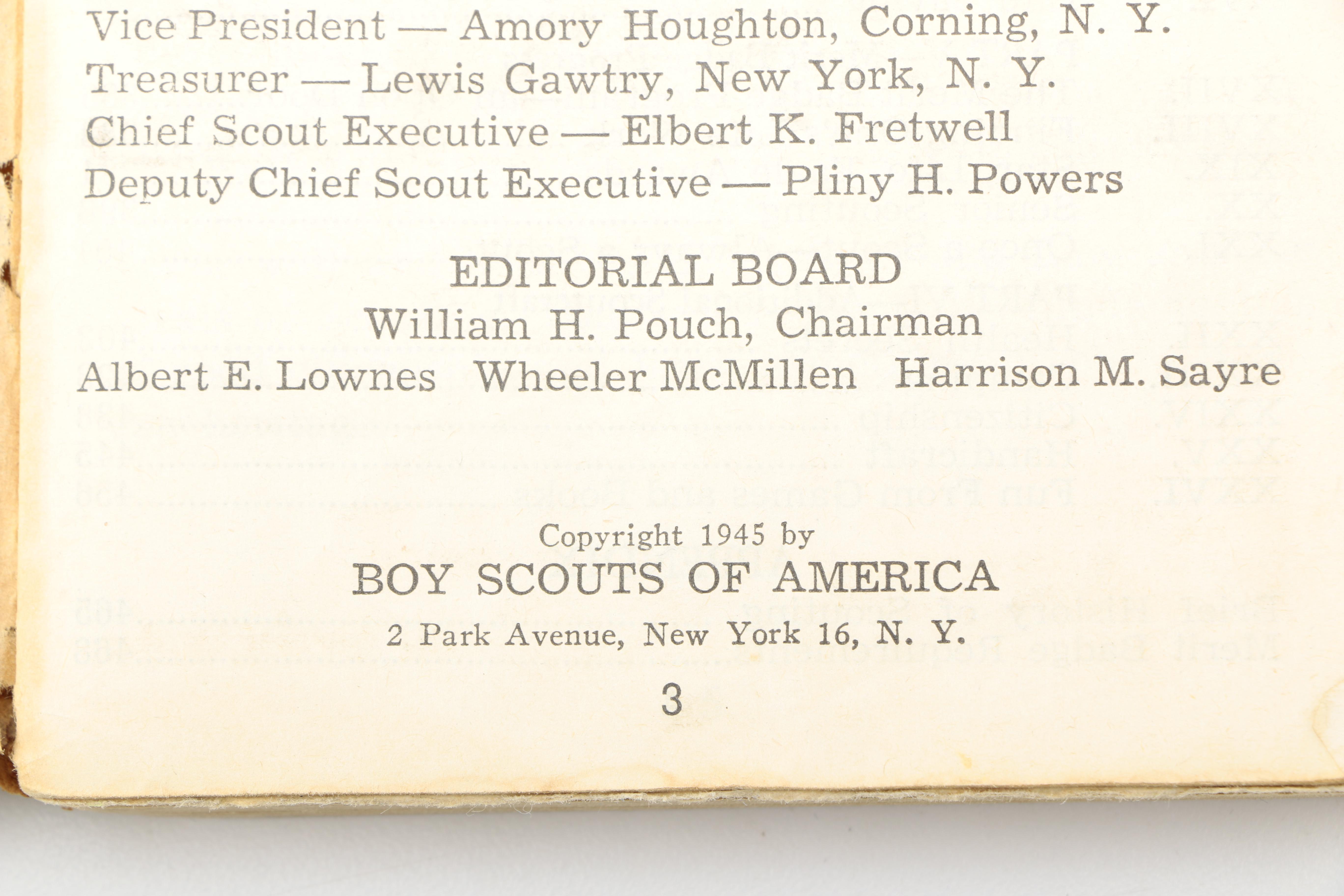 Mid Century Boy Scouts of America Handbooks With "The Adventures of Tom Sawyer"